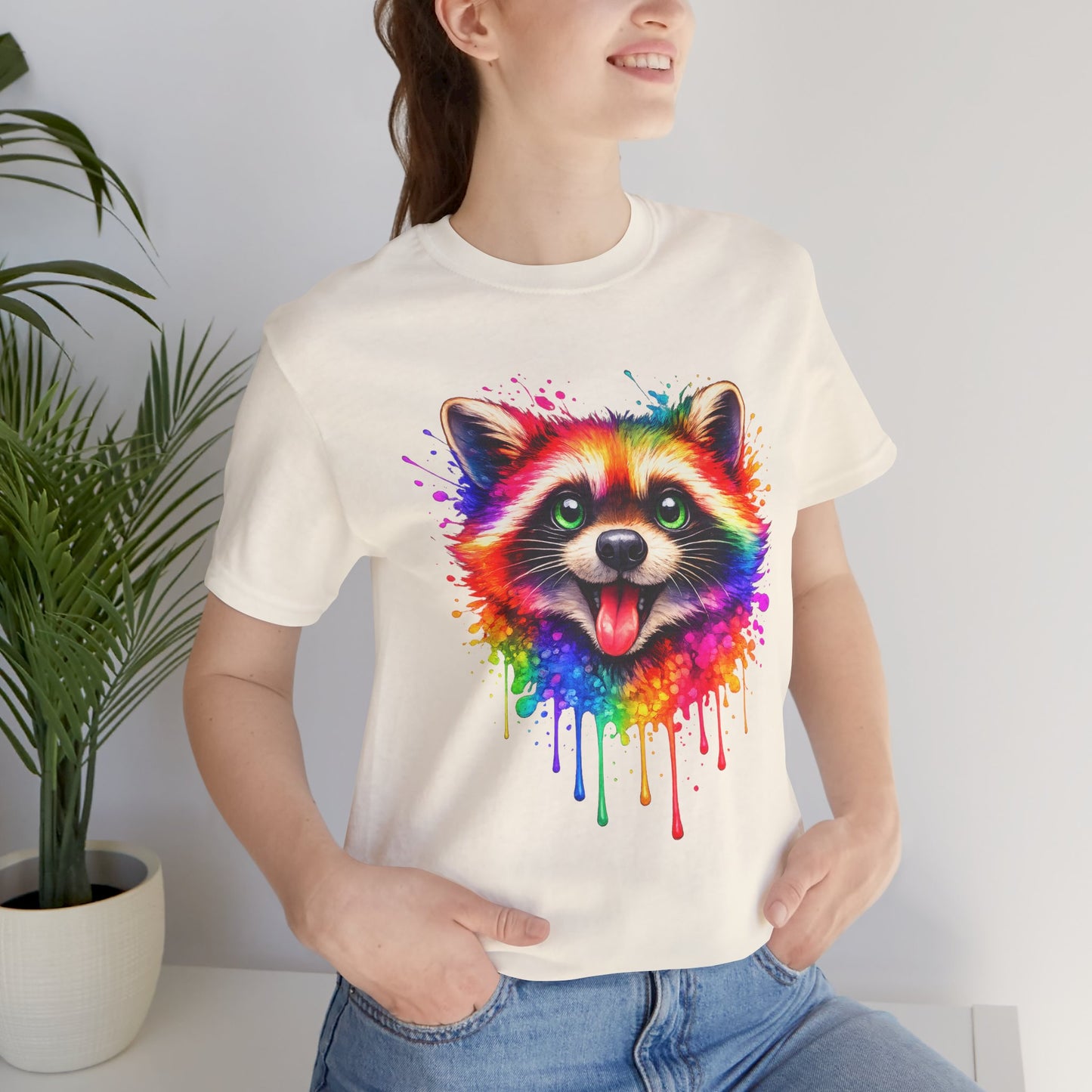 Watercolor Wildlife Raccoon T-Shirt