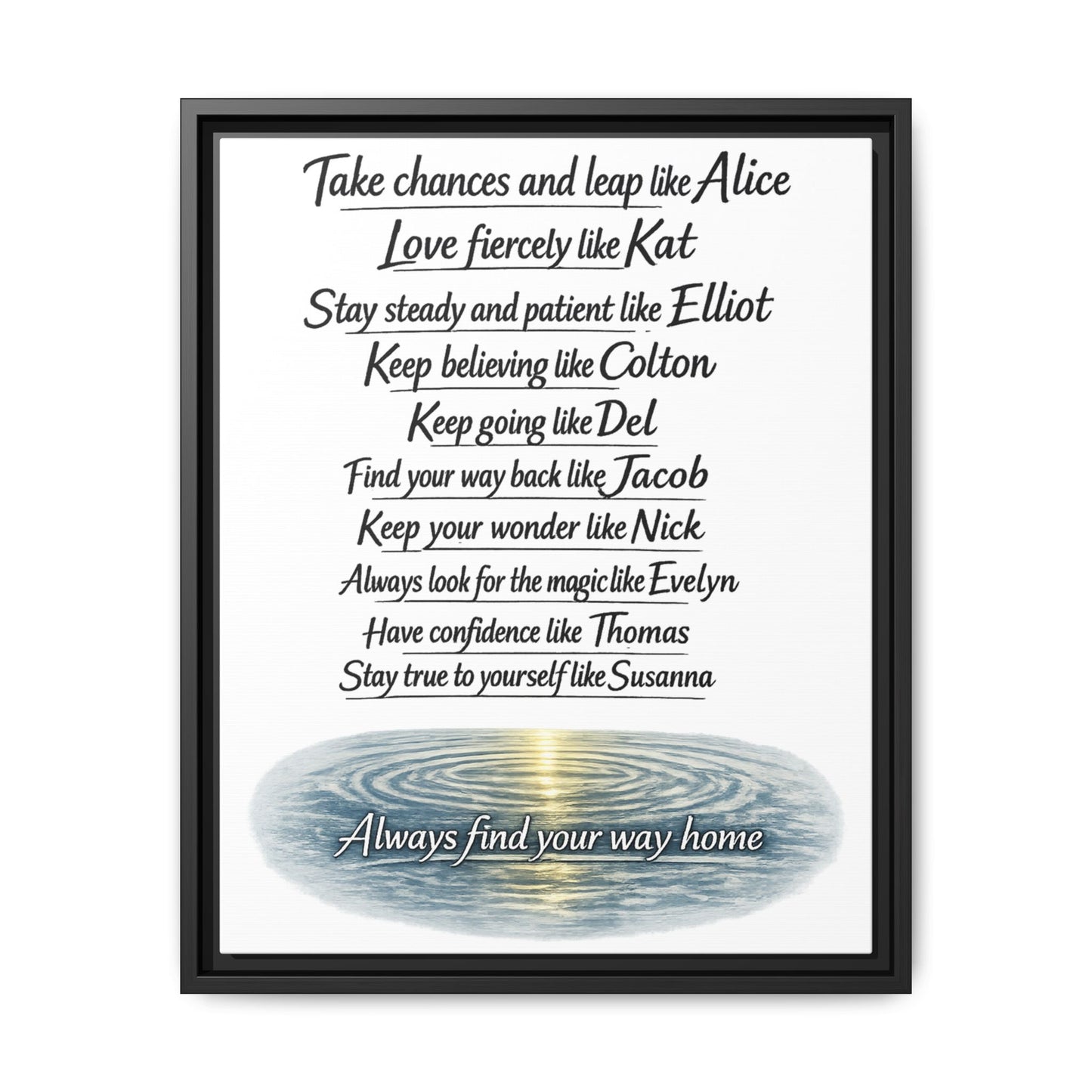 Find Your Way | Matte Canvas, Framed