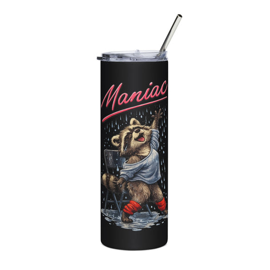Maniac Raccoon 20oz Stainless Steel Tumbler
