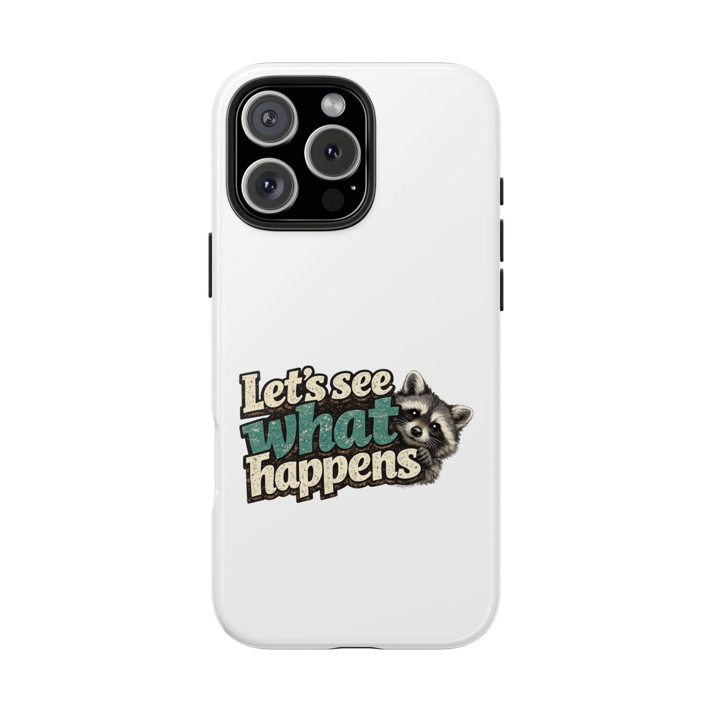 Peek & See Raccoon Phone Case — Tough & Cute Protective Phone Cover