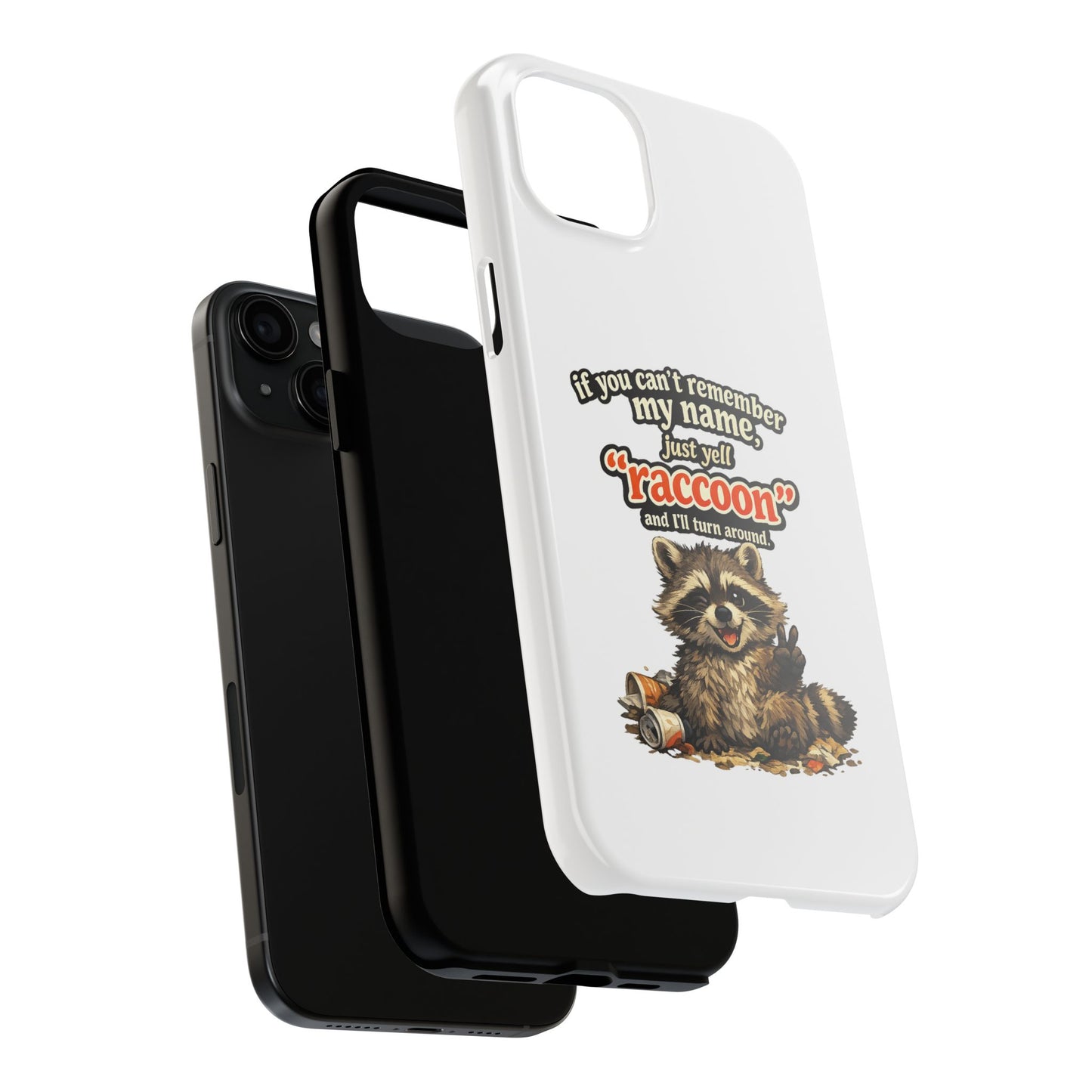 Yell Raccoon Phone Case — Tough & Cute Protective Phone Cover