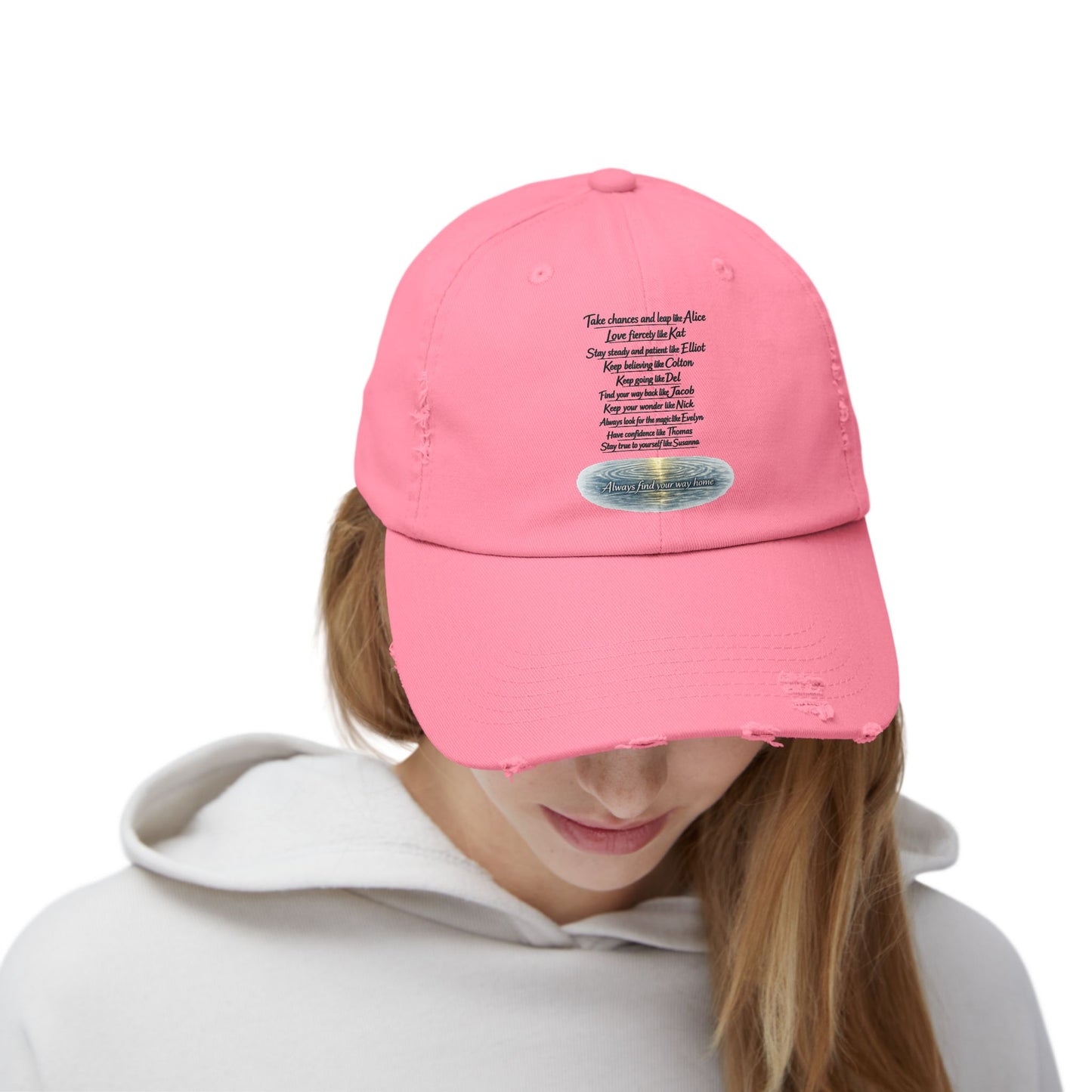 "Find Your Way" Distressed Cap
