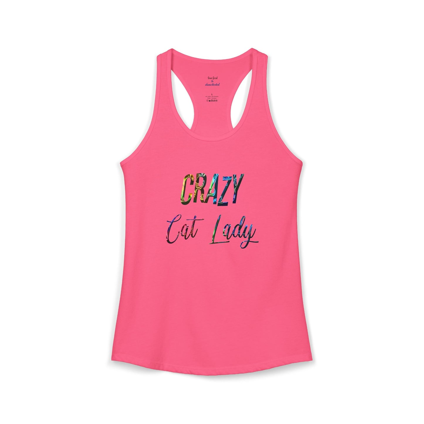 Crazy Cat Lady Racerback Tank