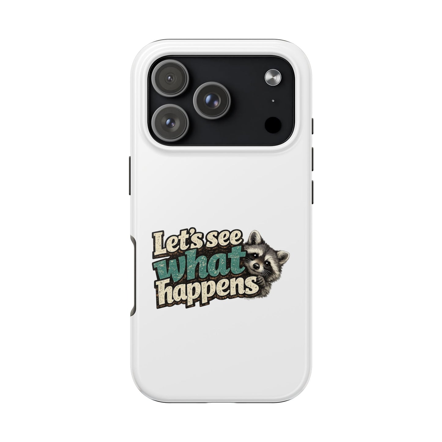 Peek & See Raccoon Phone Case — Tough & Cute Protective Phone Cover