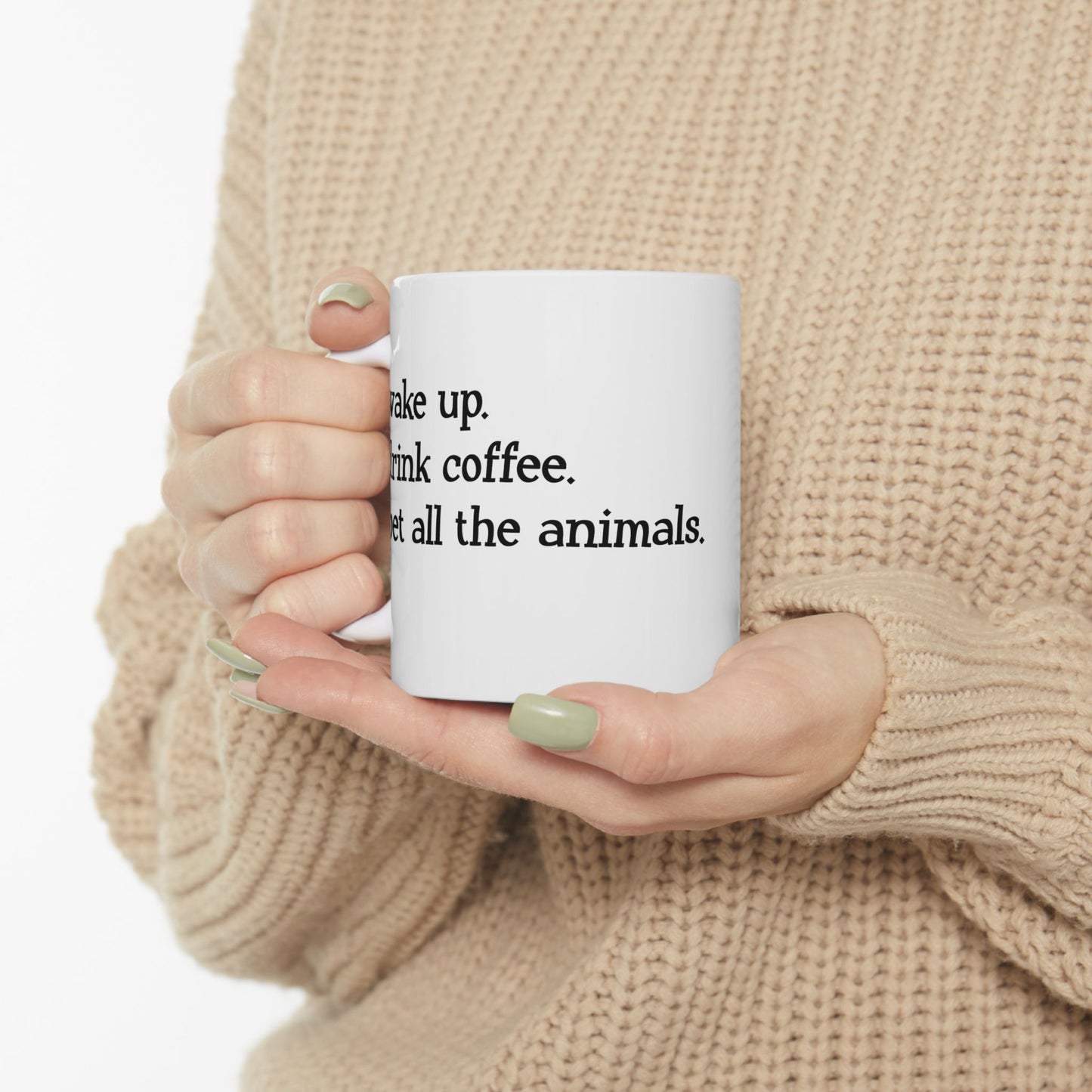"Wake Up Routine" Ceramic Mug  (11oz & 15oz)
