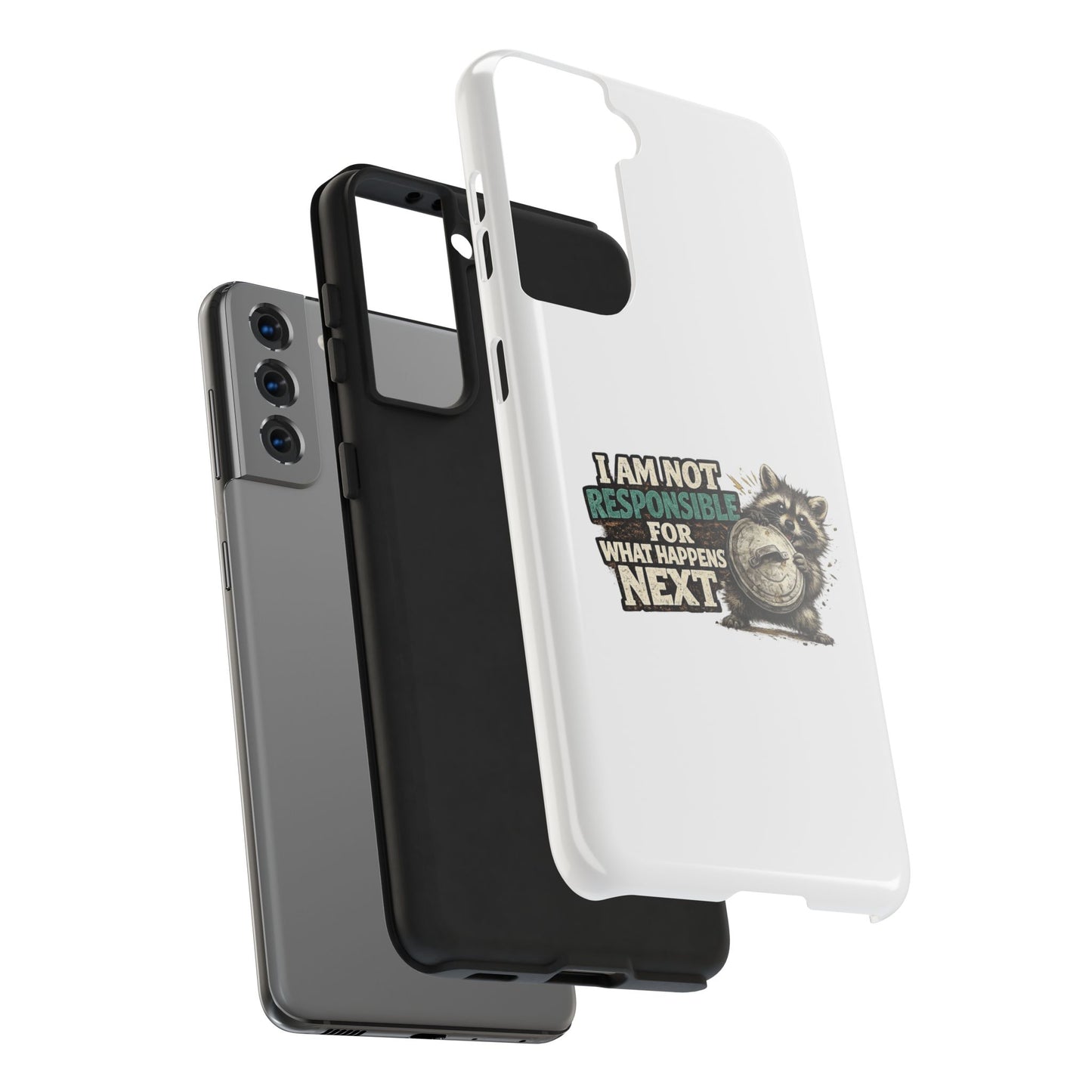Not Responsible Raccoon Phone Case — Tough & Cute Protective Phone Cover