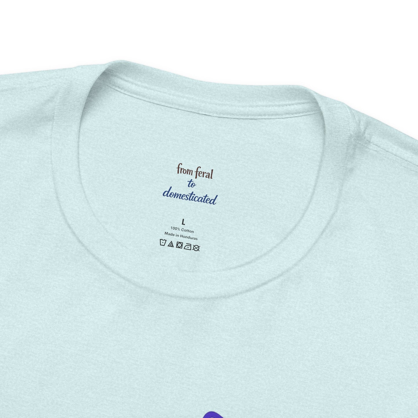 Colorful Line-Work Sitting Cat T-Shirt