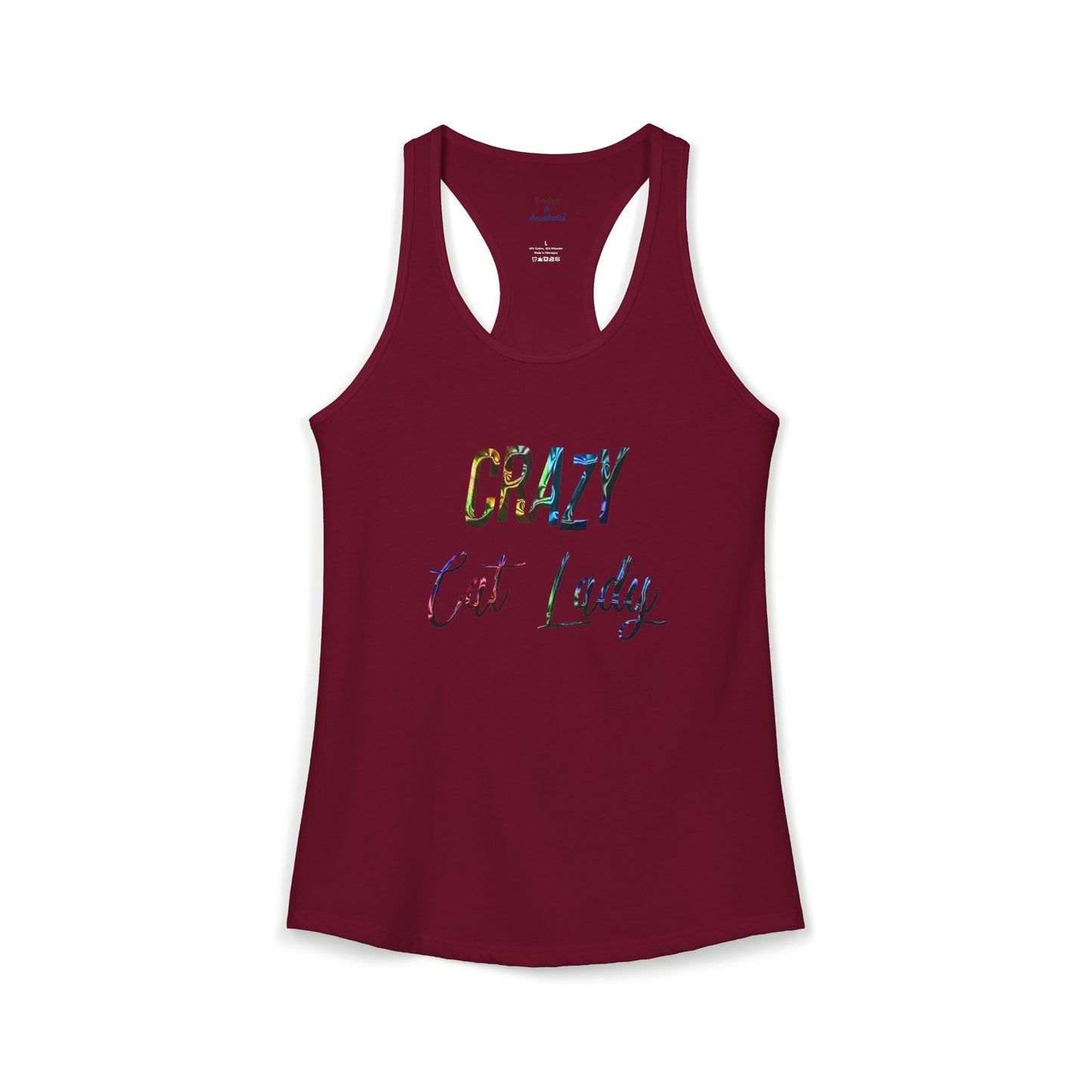 Crazy Cat Lady Racerback Tank