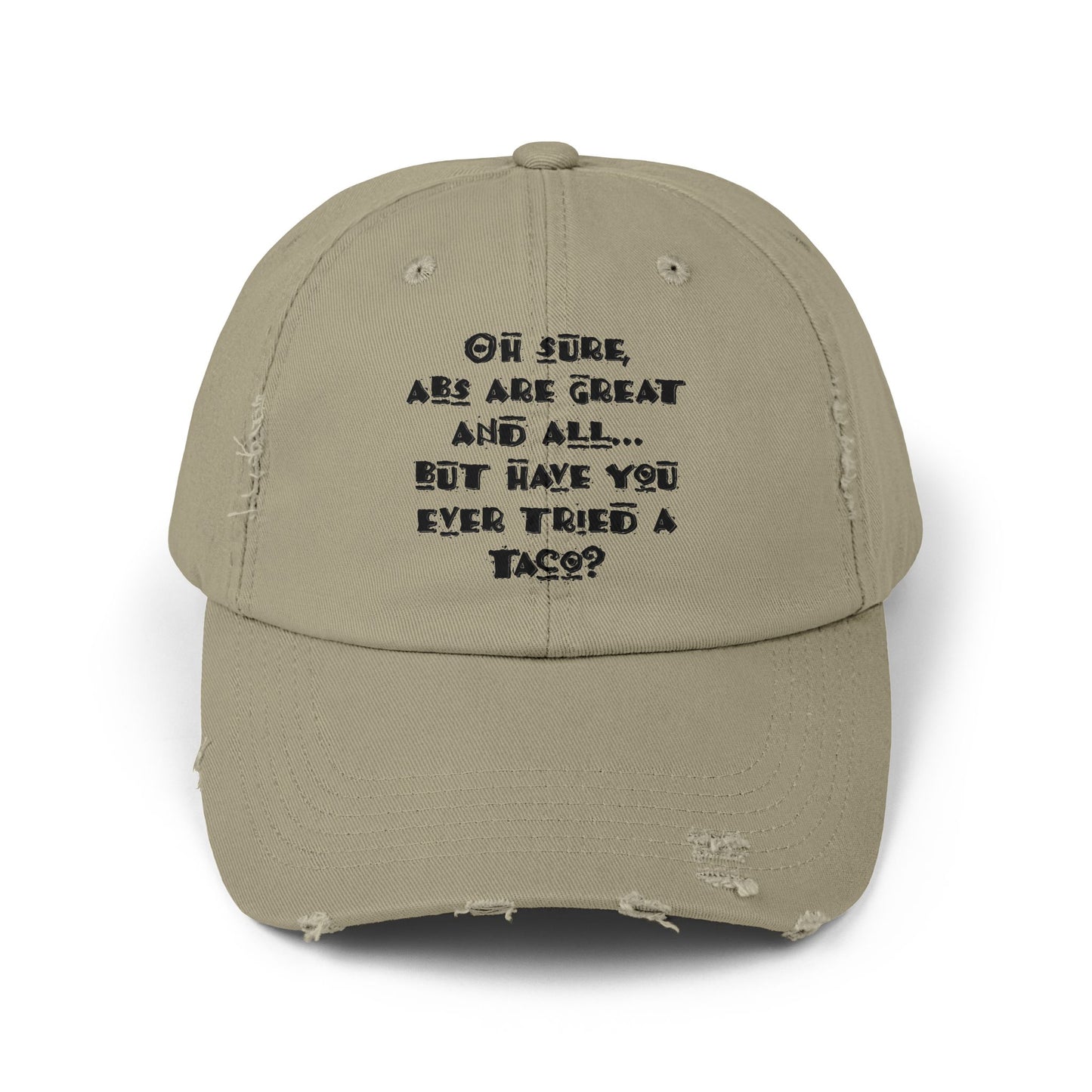 "Tacos" Distressed Cap —  Funny Truth Hat