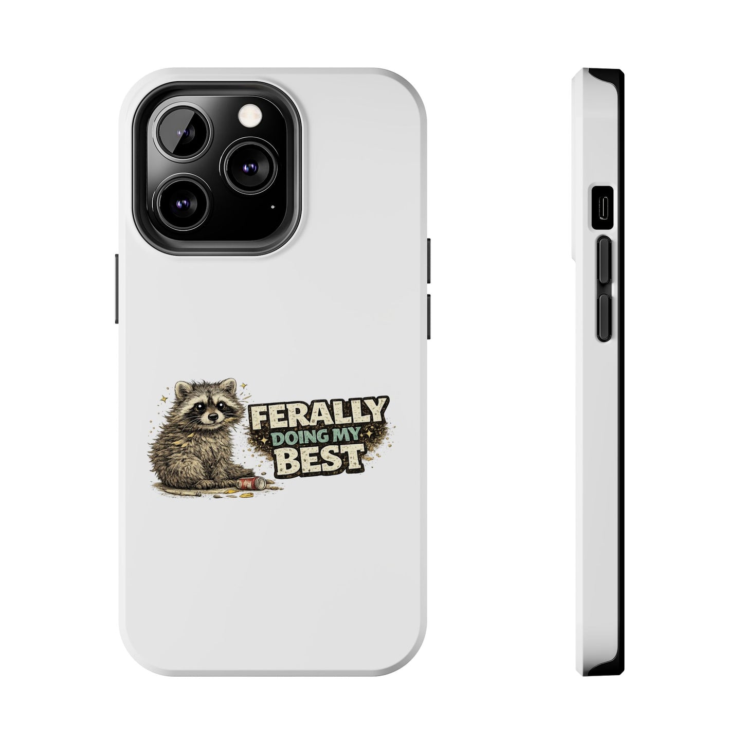 Ferally Raccoon Phone Case — Tough & Cute Protective Phone Cover