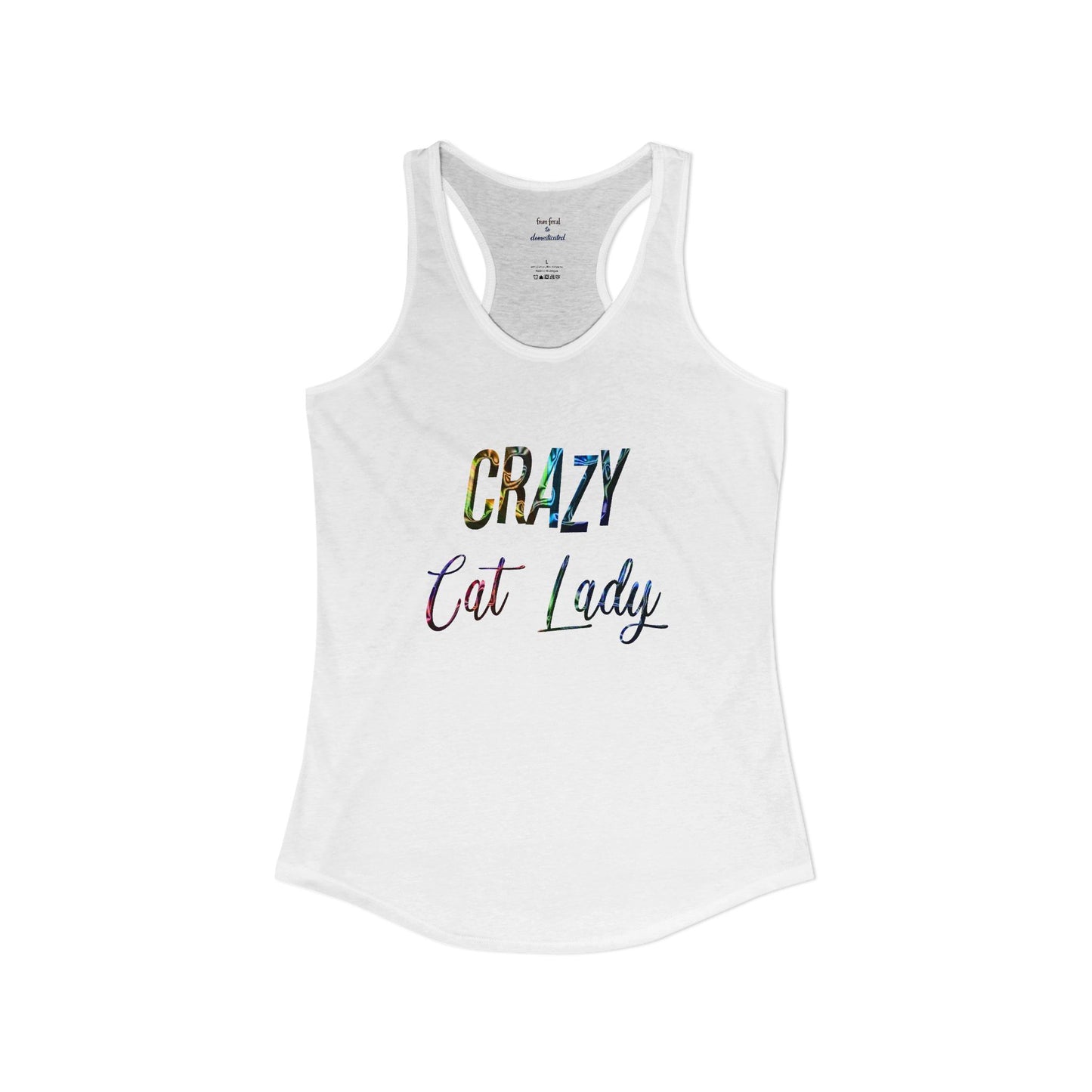 Crazy Cat Lady Racerback Tank