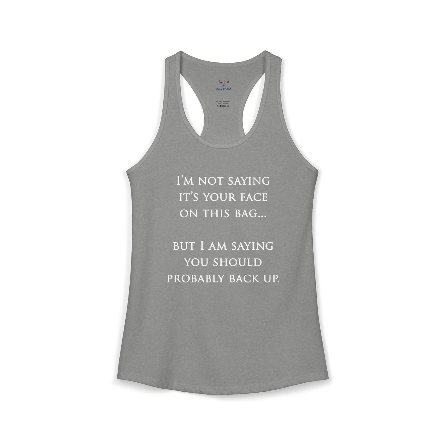 Face On The Bag Kickboxing Racerback Tank
