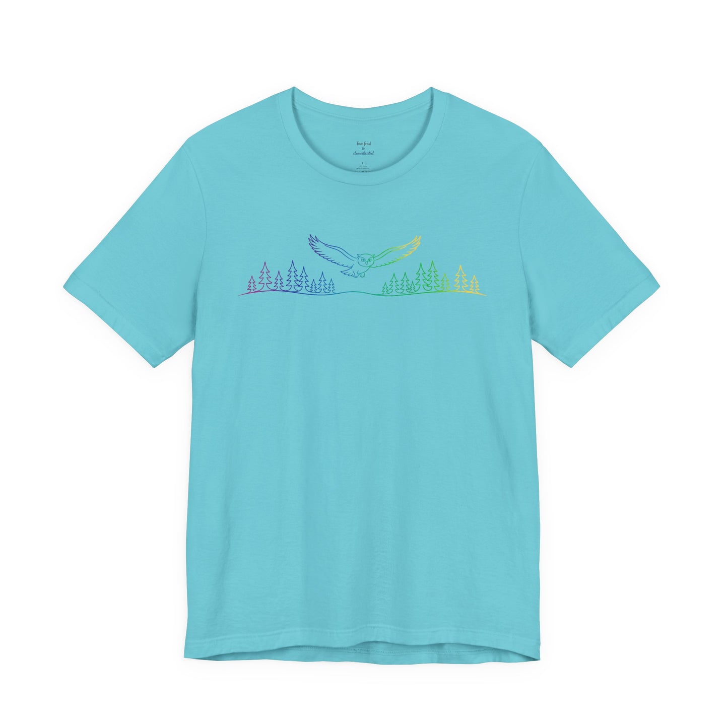 Owl | Colorful Line-Work T-Shirt