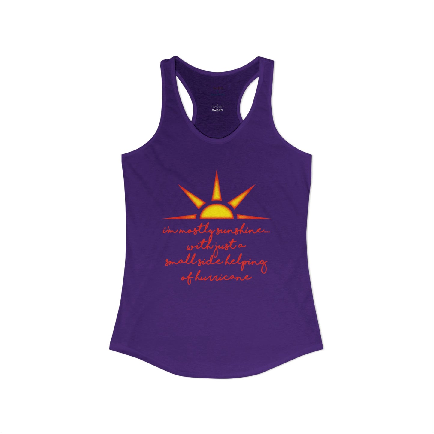 Sunshine and Hurricane Racerback Tank