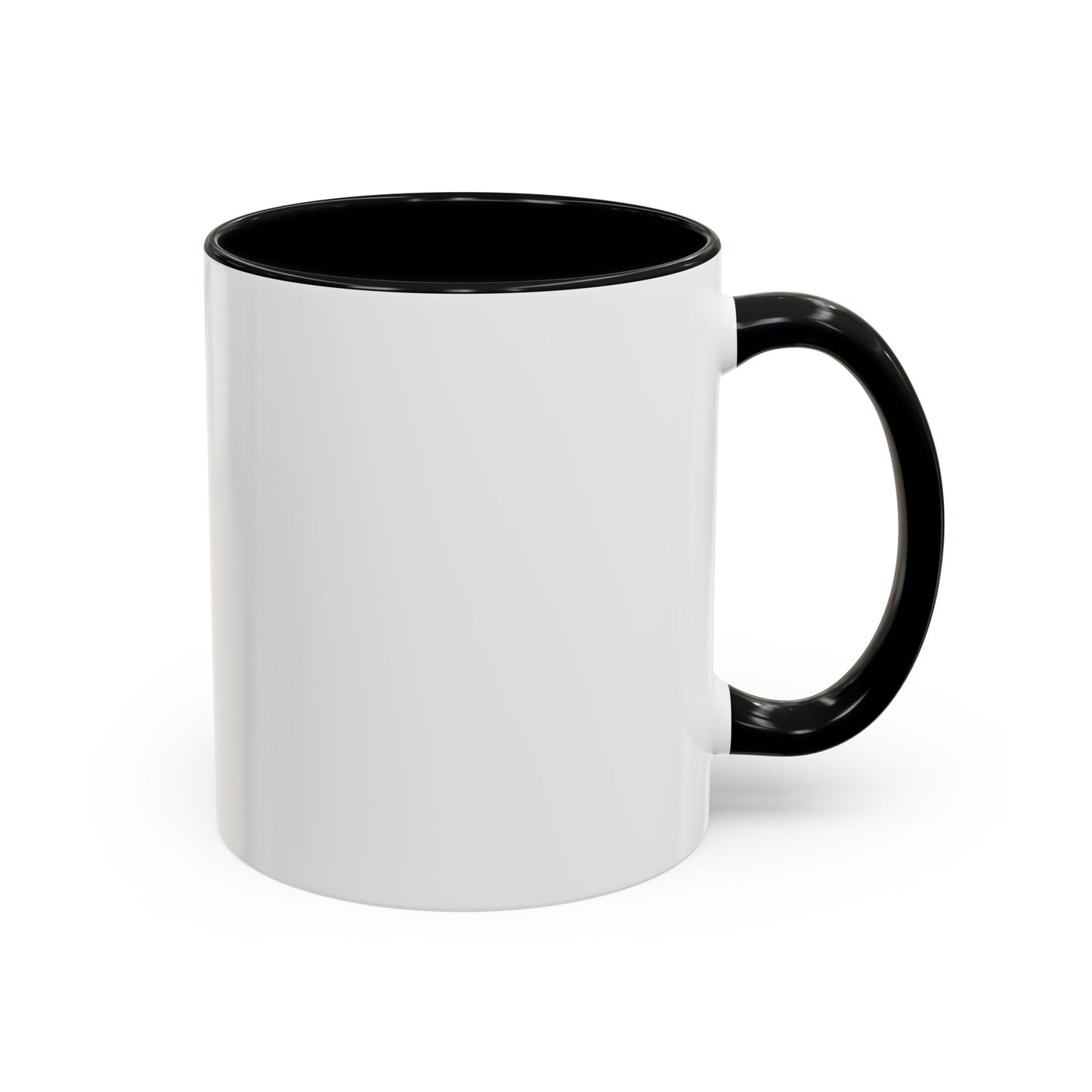 Cheerful Watercolor Raccoon Accent Coffee Mug