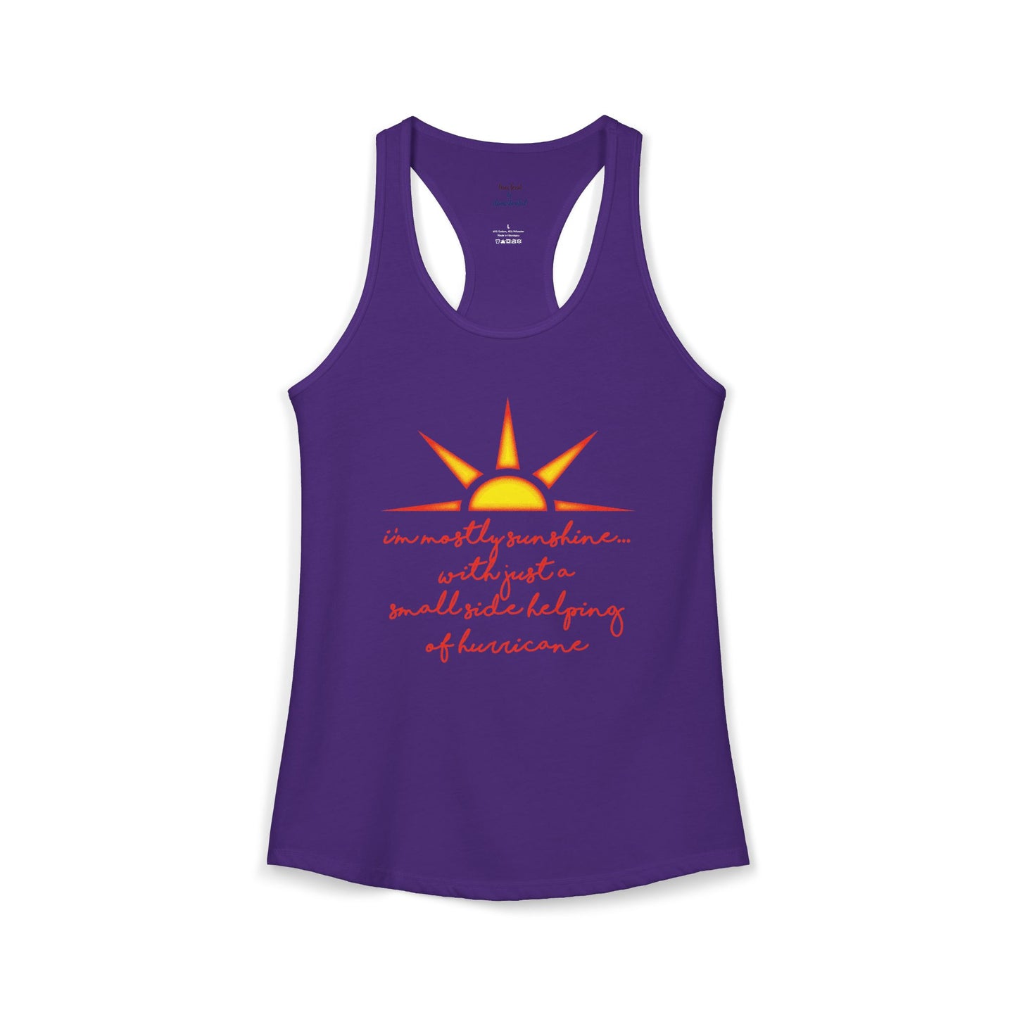 Sunshine and Hurricane Racerback Tank