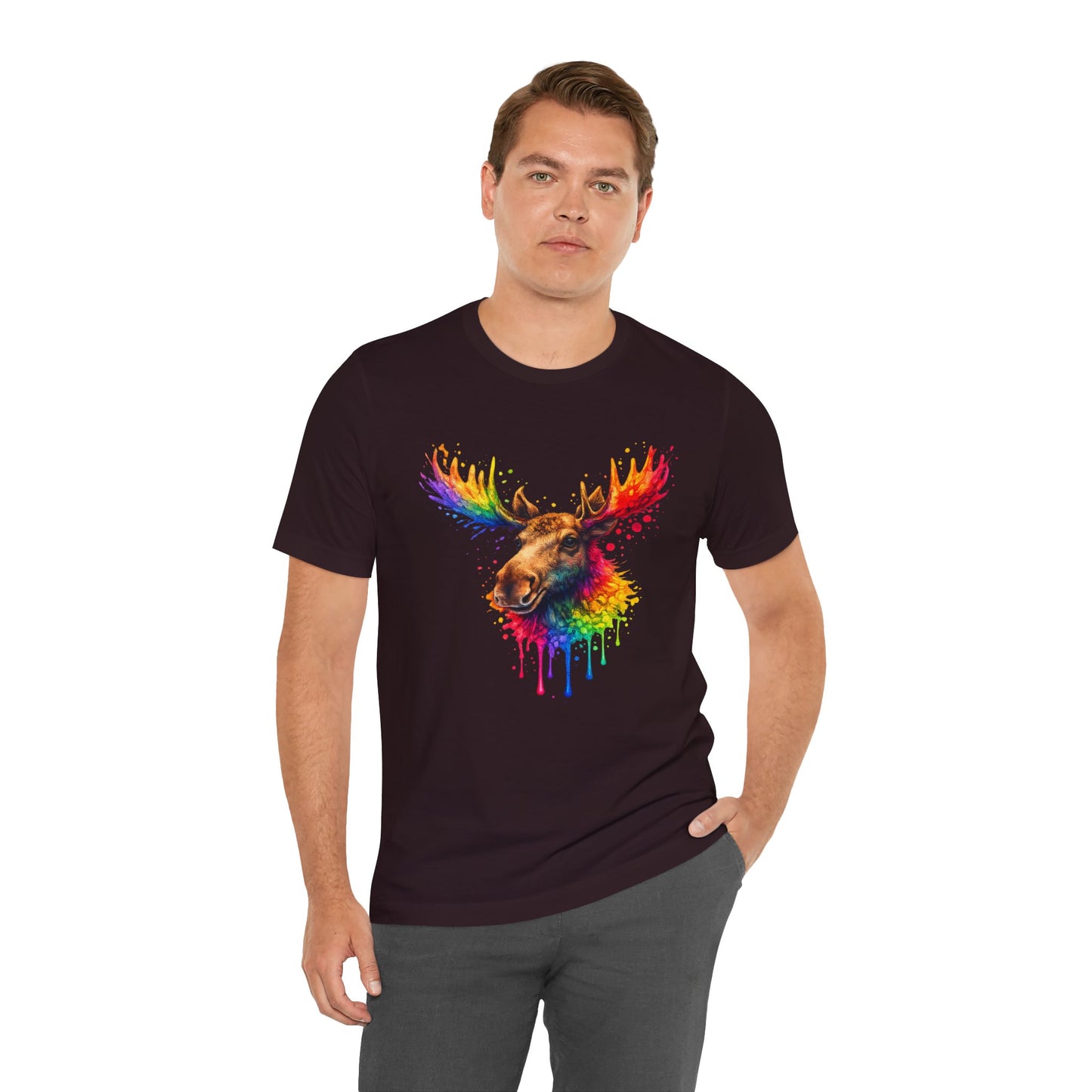 Watercolor Wildlife Moose T-Shirt