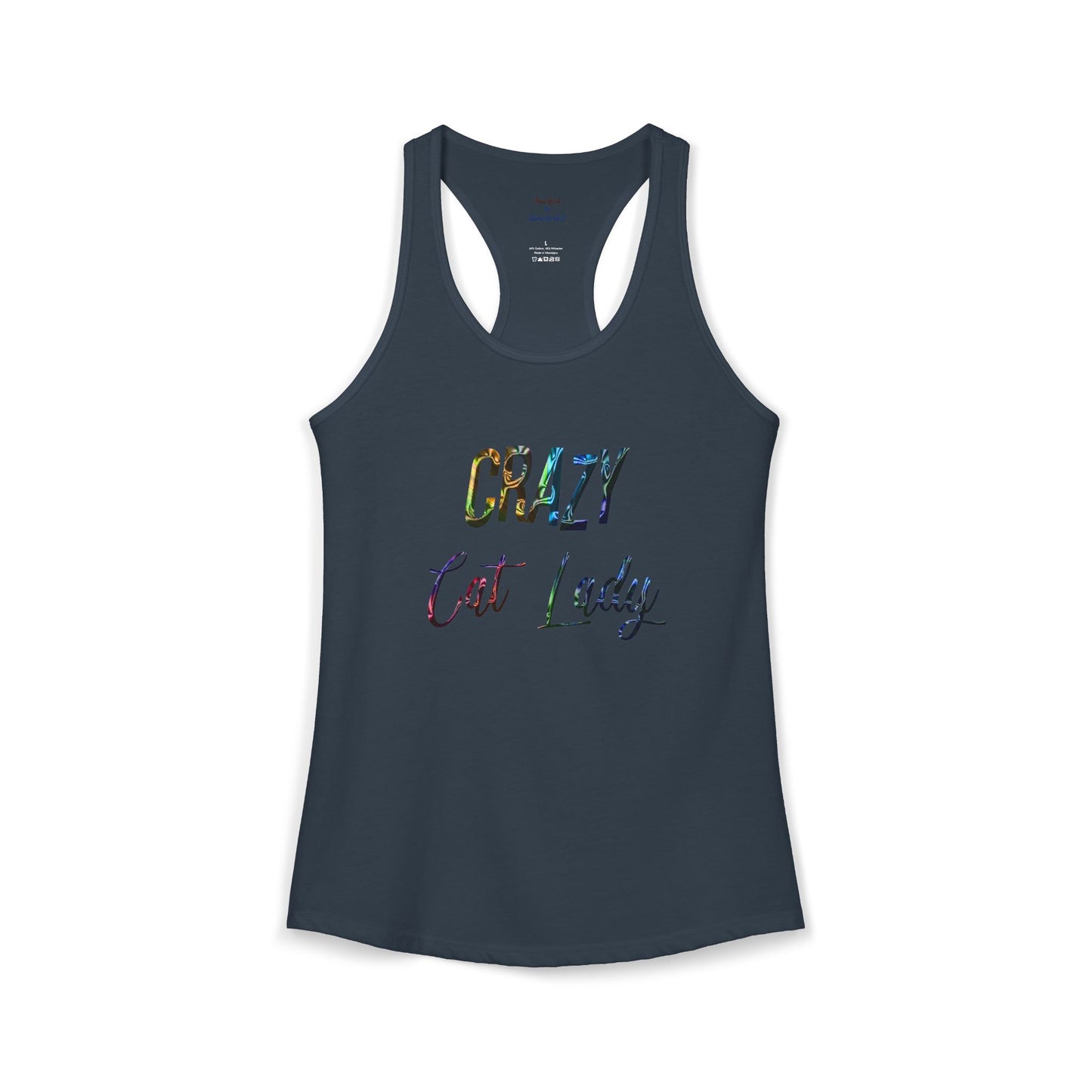 Crazy Cat Lady Racerback Tank