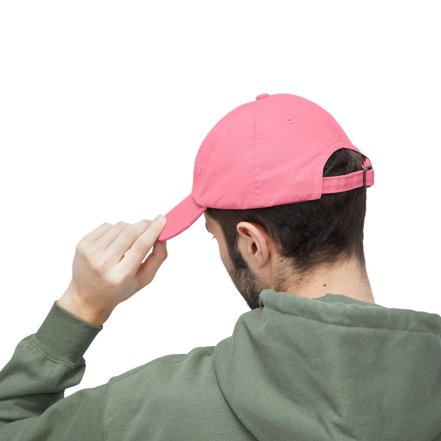 Snack Out Distressed Cap — Raccoon Mom/Dad Funny Dad Hat