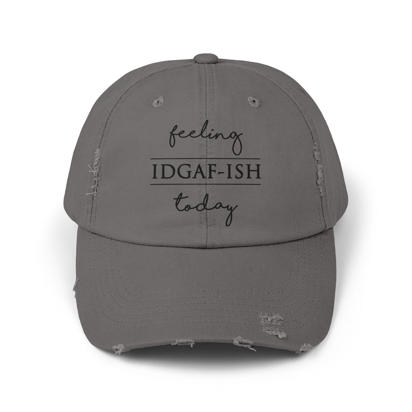 "IDGAFish" Distressed Cap —  Funny Truth Hat