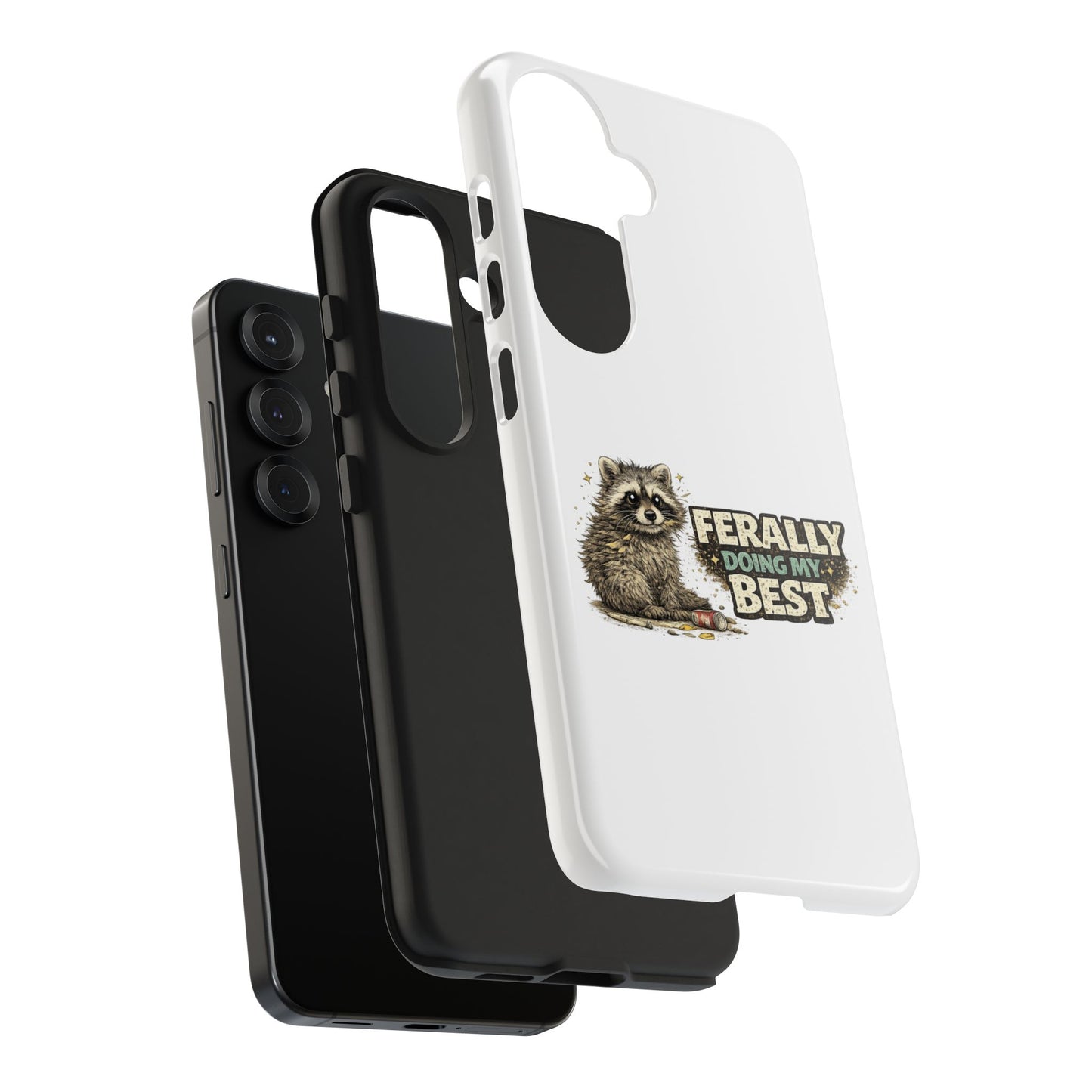 Ferally Raccoon Phone Case — Tough & Cute Protective Phone Cover