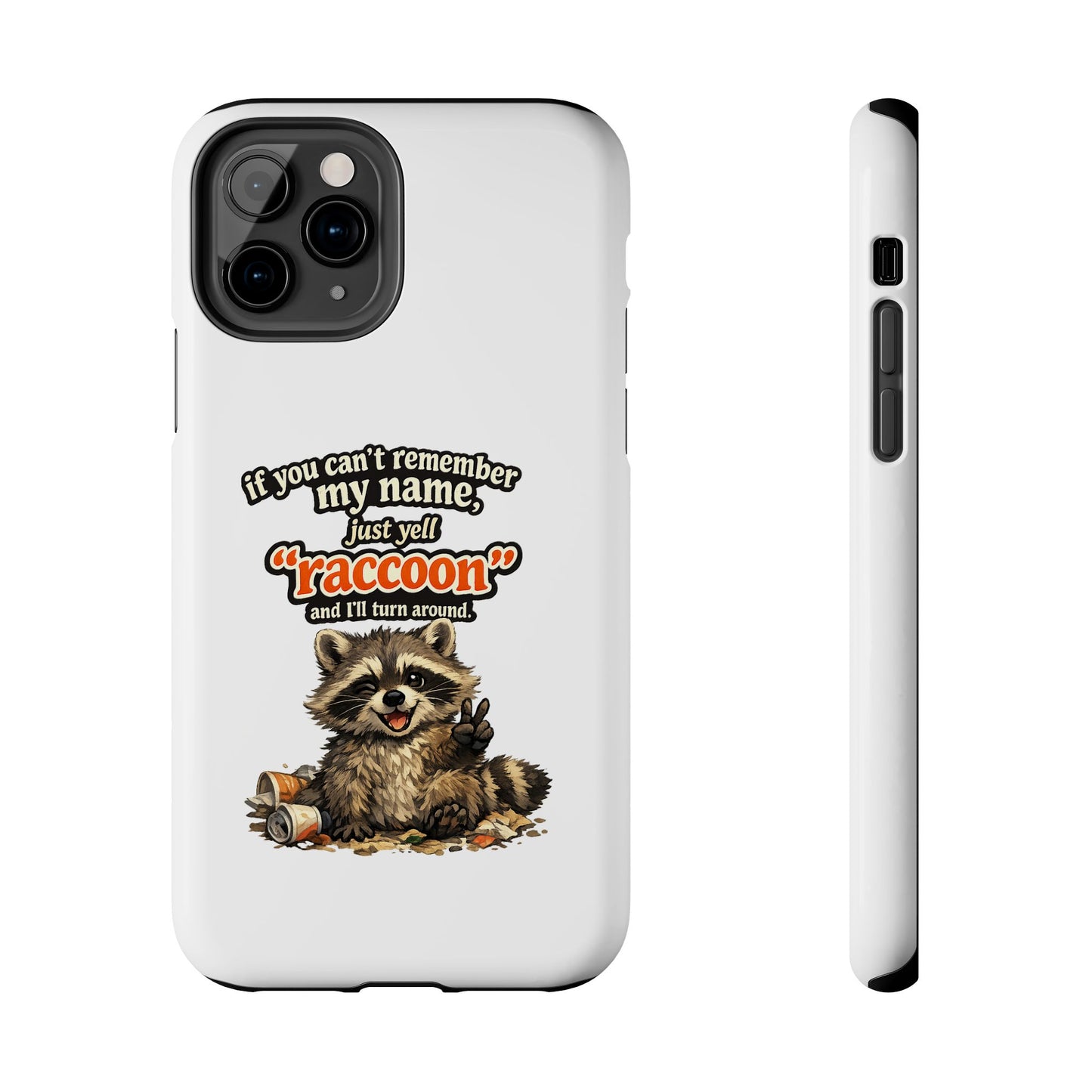 Yell Raccoon Phone Case — Tough & Cute Protective Phone Cover