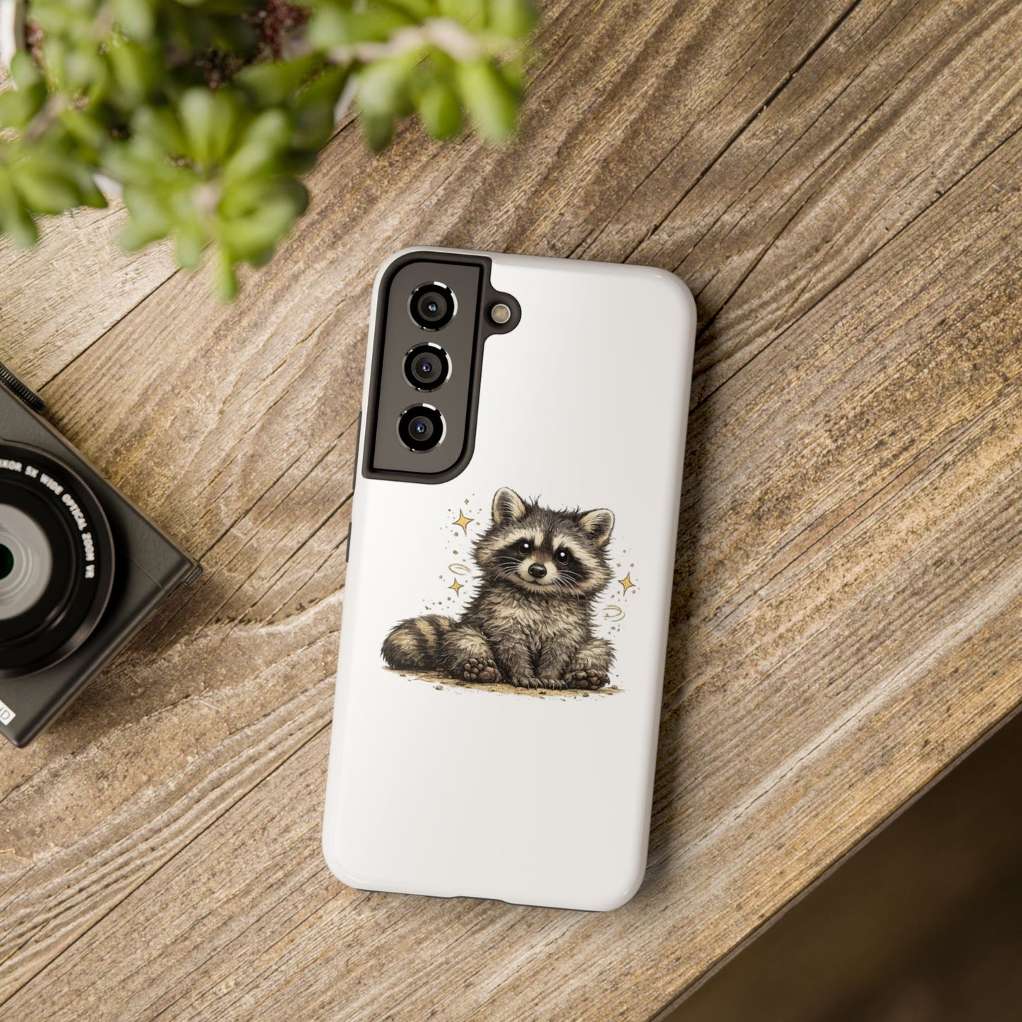 Sweet & Savage Raccoon Phone Case — Tough & Cute Protective Phone Cover