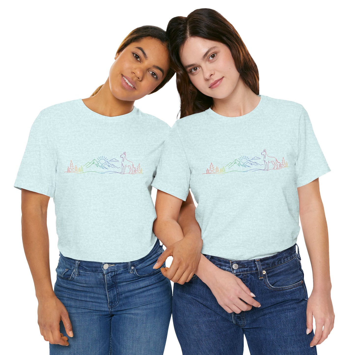 Cropped Great Dane Wild Lines T-Shirt