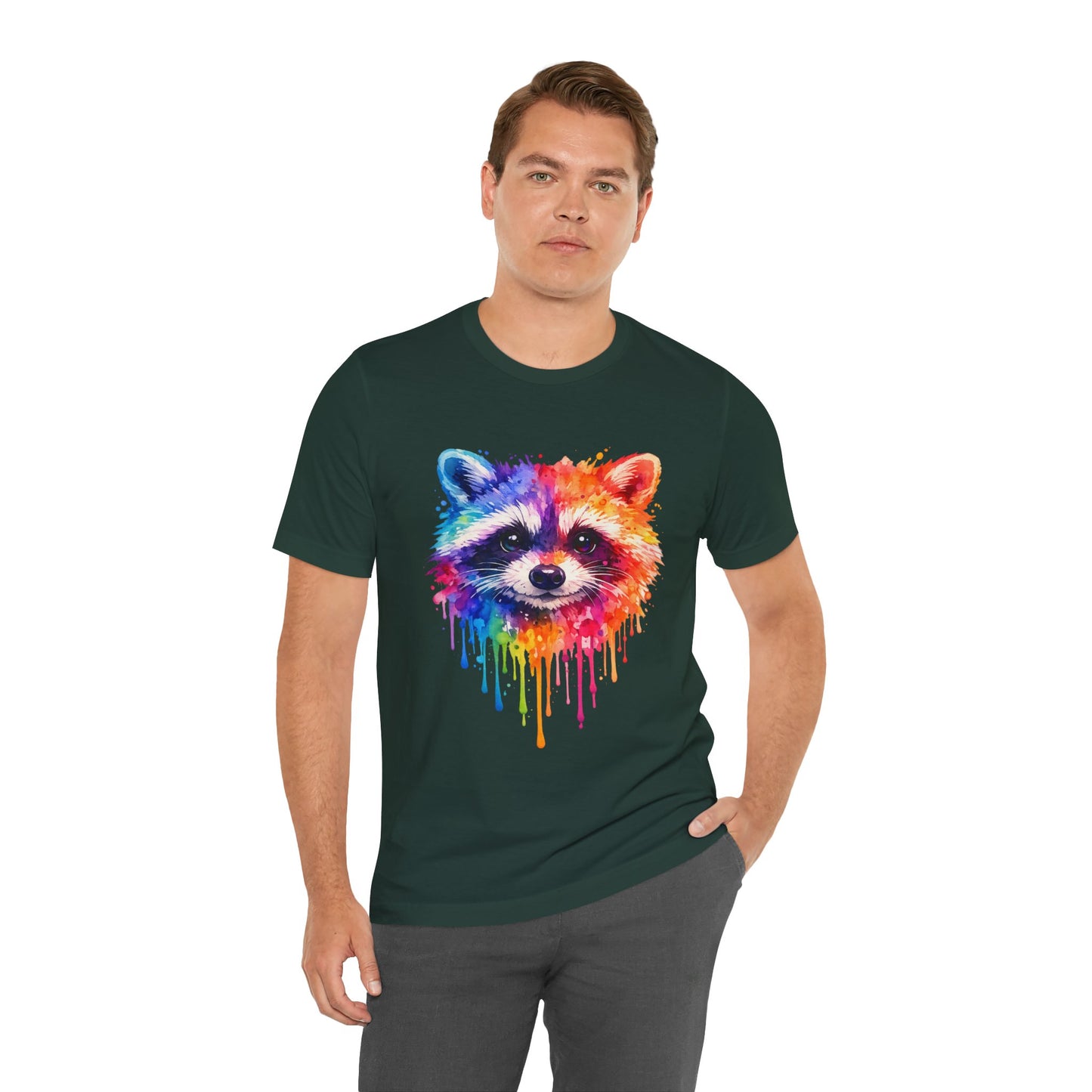 Watercolor Wildlife Raccoon T-Shirt