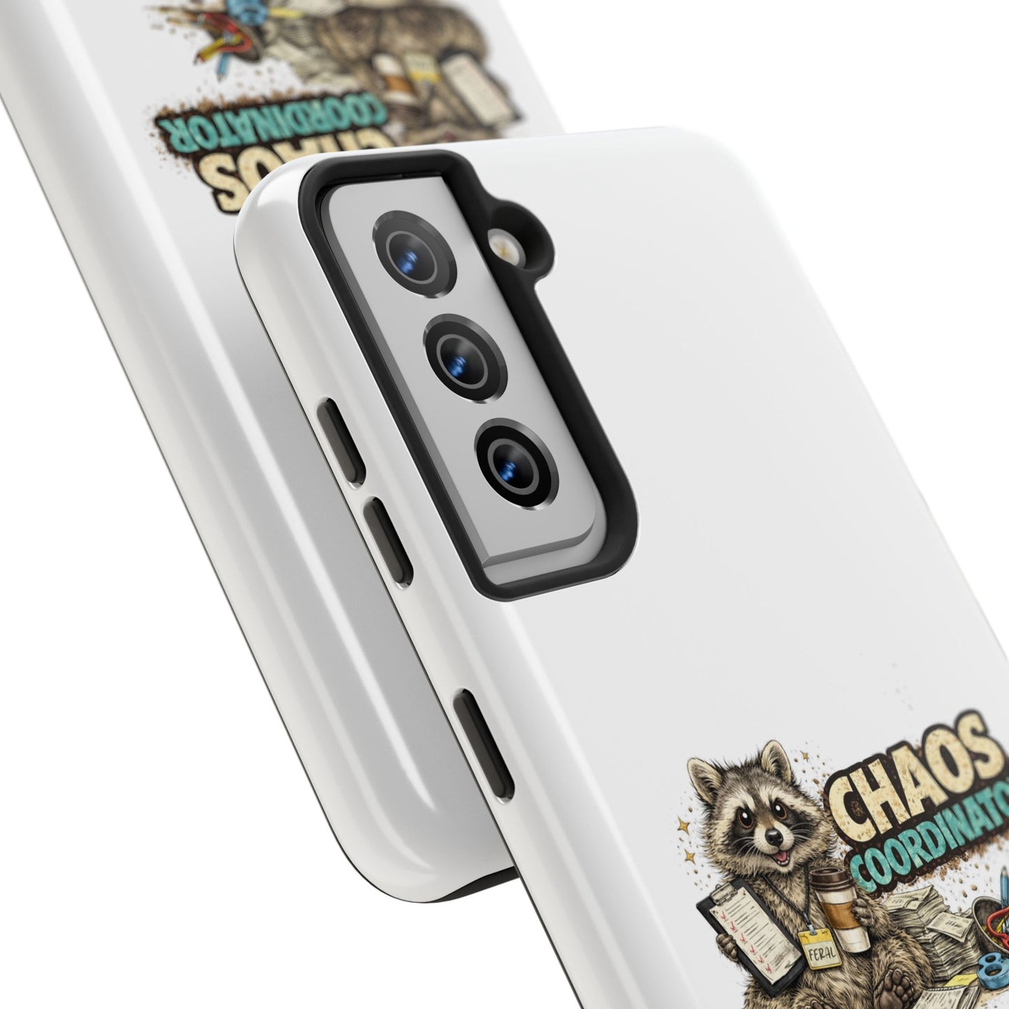 Chaos Coordinator Raccoon Phone Case — Tough & Cute Protective Phone Cover