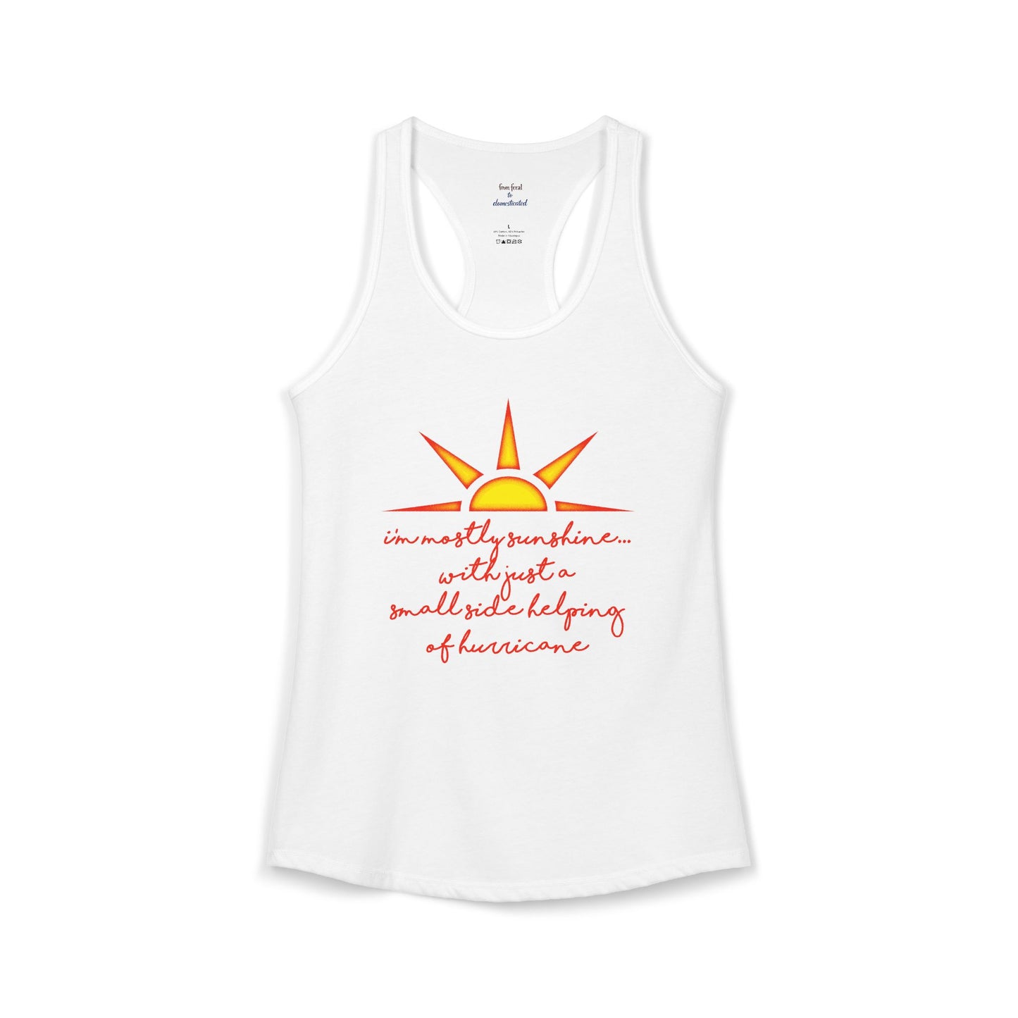 Sunshine and Hurricane Racerback Tank