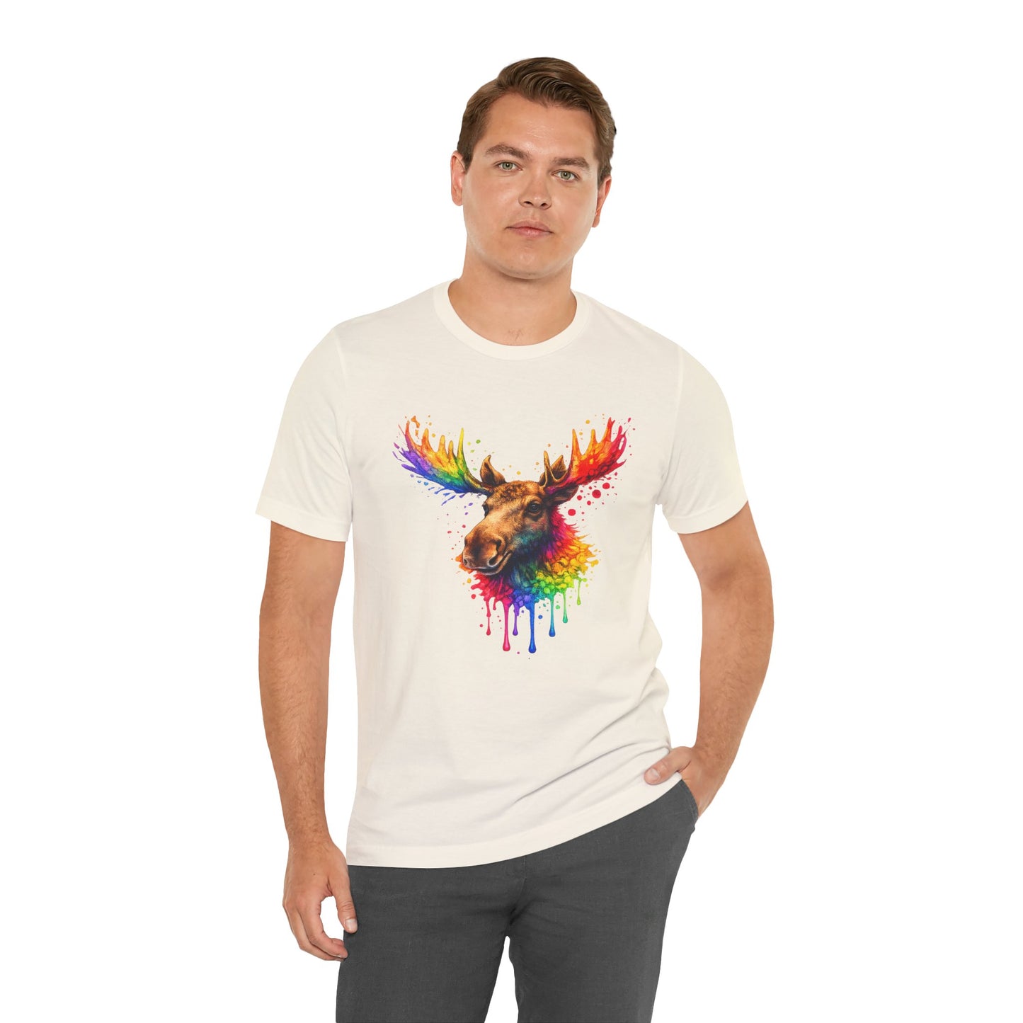 Watercolor Wildlife Moose T-Shirt