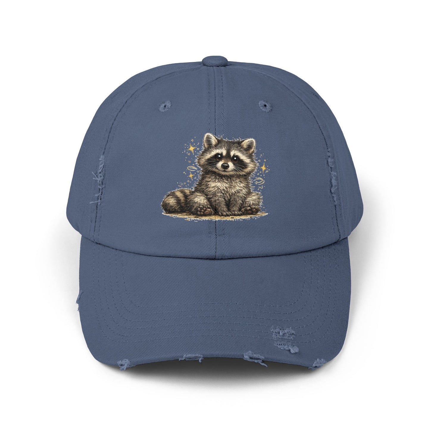 Sweet & Savage Distressed Cap — Raccoon Mom/Dad Funny Dad Hat