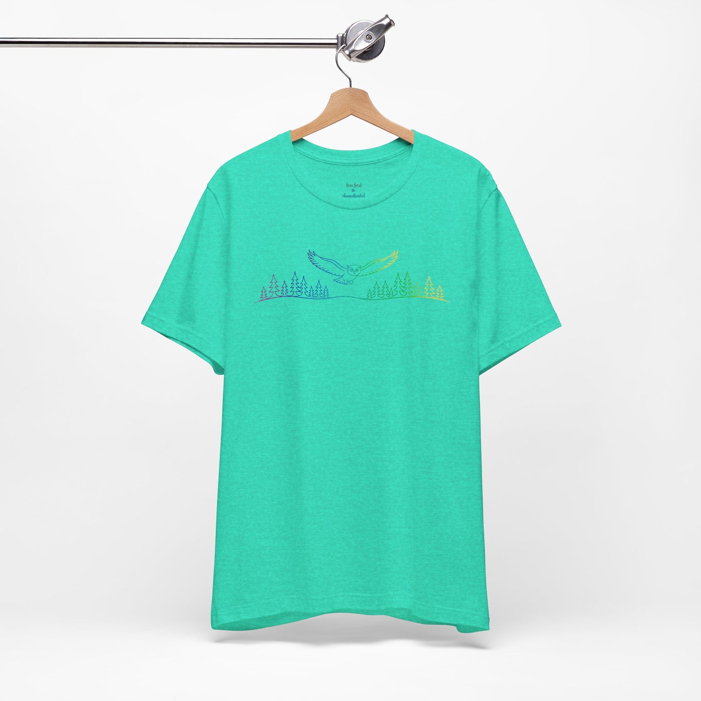 Owl | Colorful Line-Work T-Shirt