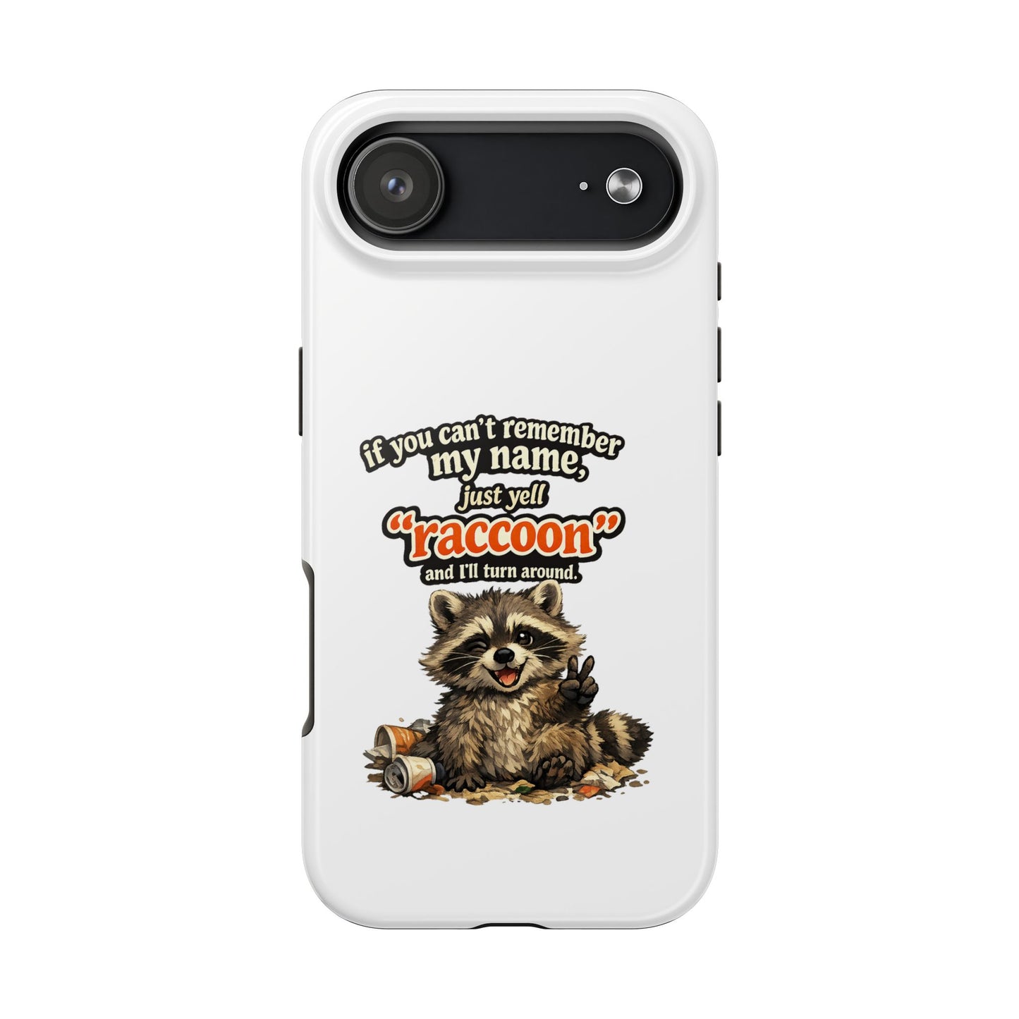 Yell Raccoon Phone Case — Tough & Cute Protective Phone Cover