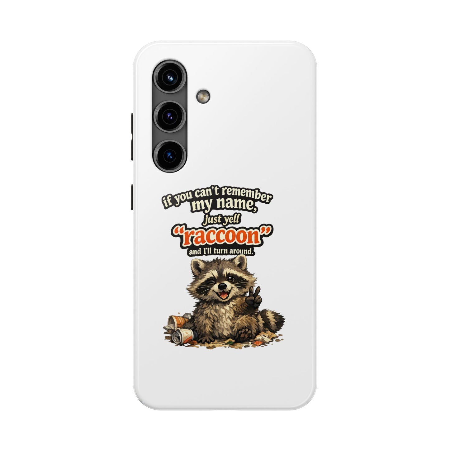 Yell Raccoon Phone Case — Tough & Cute Protective Phone Cover