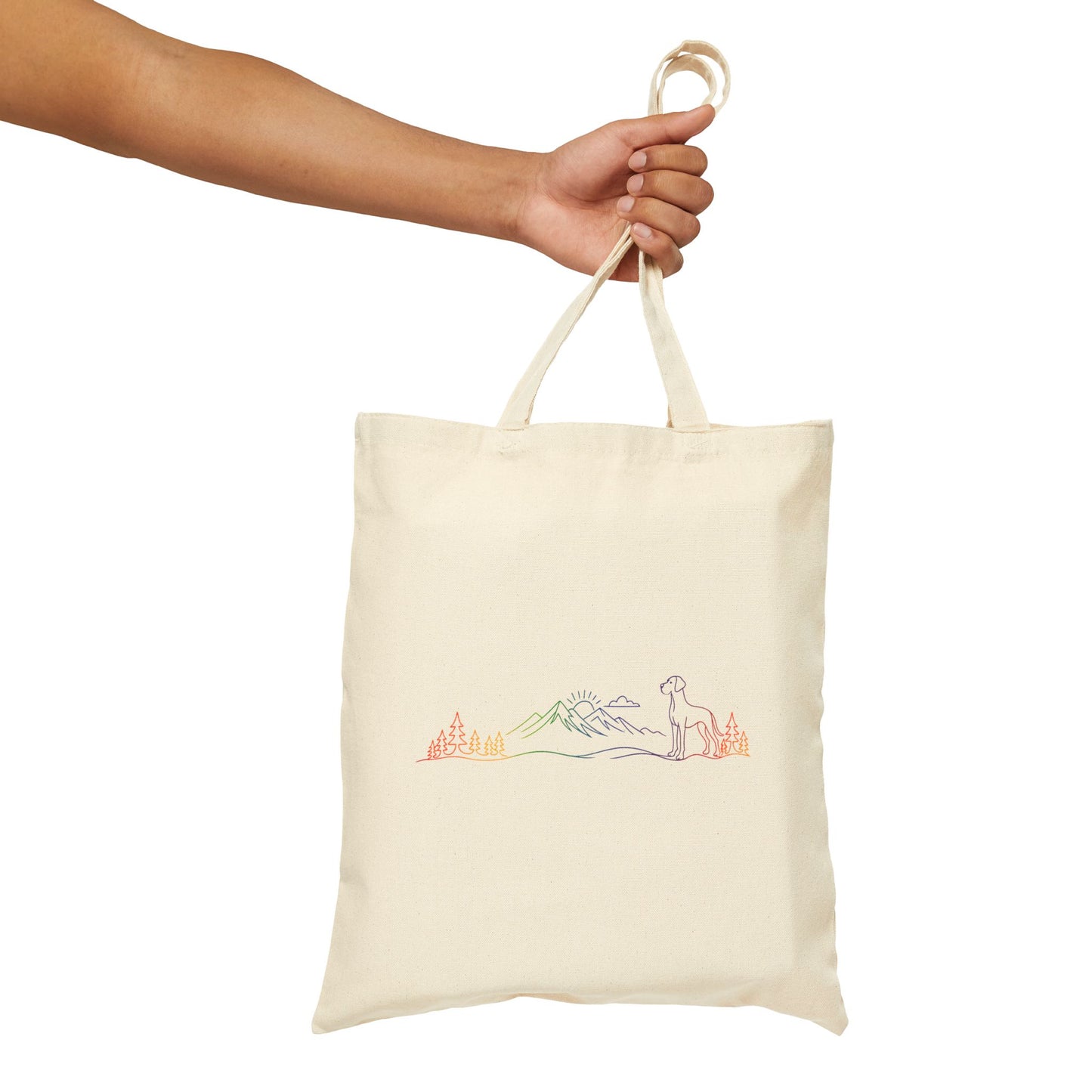 Great Dane, natural eared Tote Bag