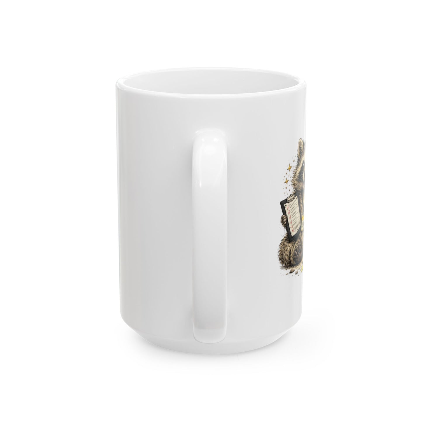 Chaos Coordinator Raccoon Ceramic Mug  (11oz & 15oz)