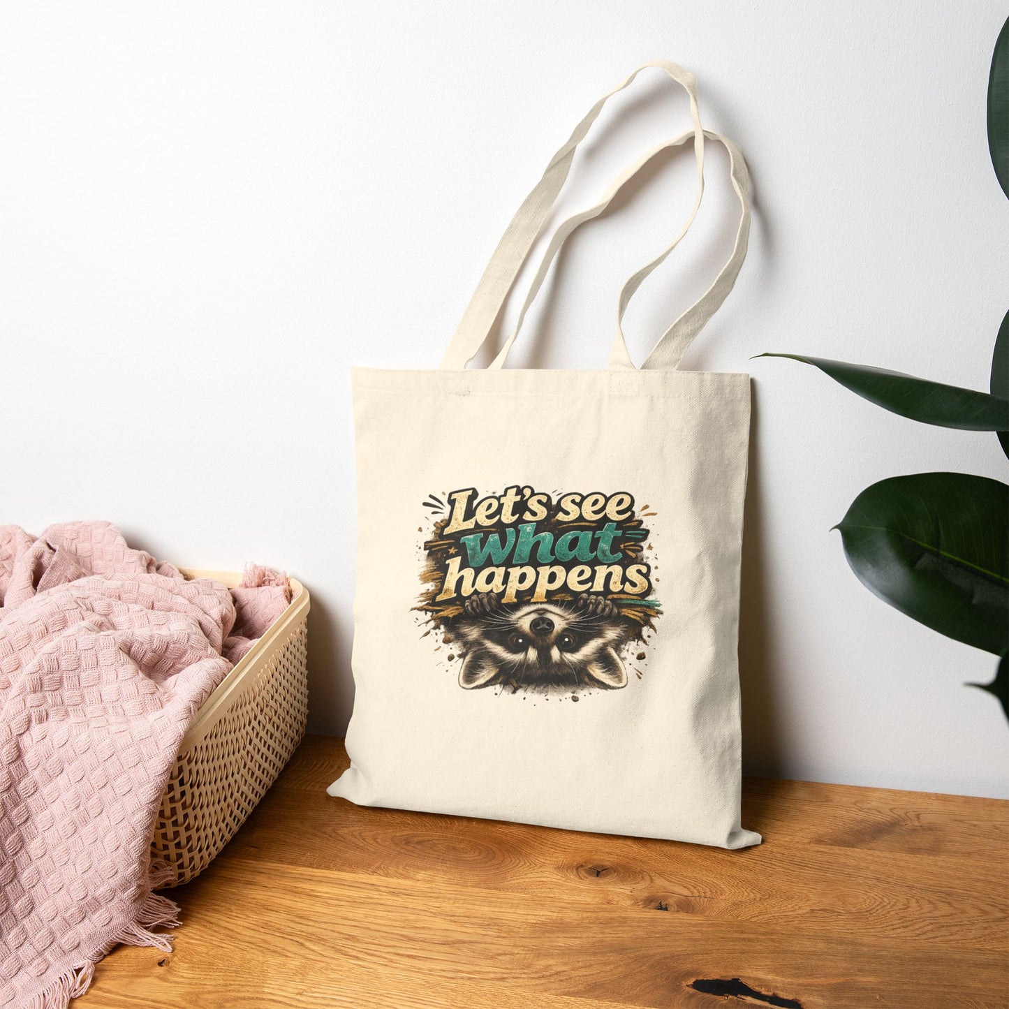 Let's See What Happens Canvas Tote Bag