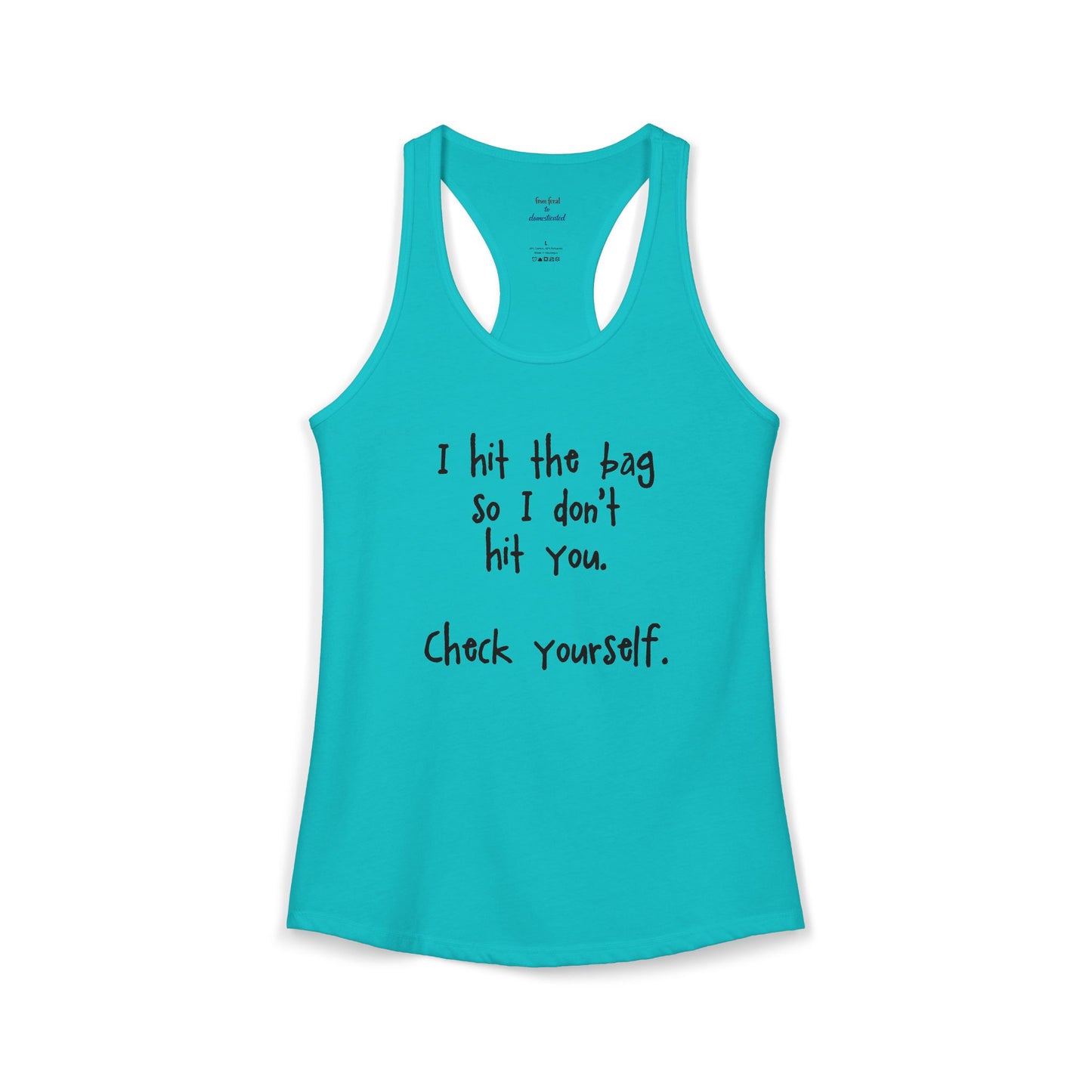 "Check Yourself" Kickboxing Racerback Tank