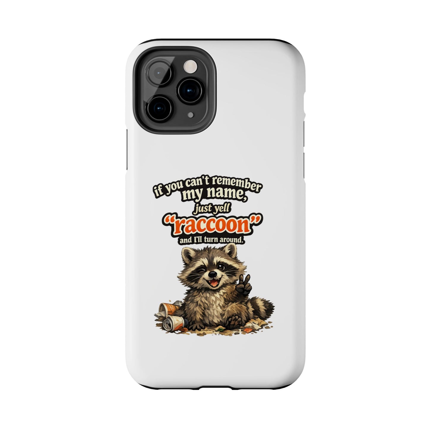 Yell Raccoon Phone Case — Tough & Cute Protective Phone Cover