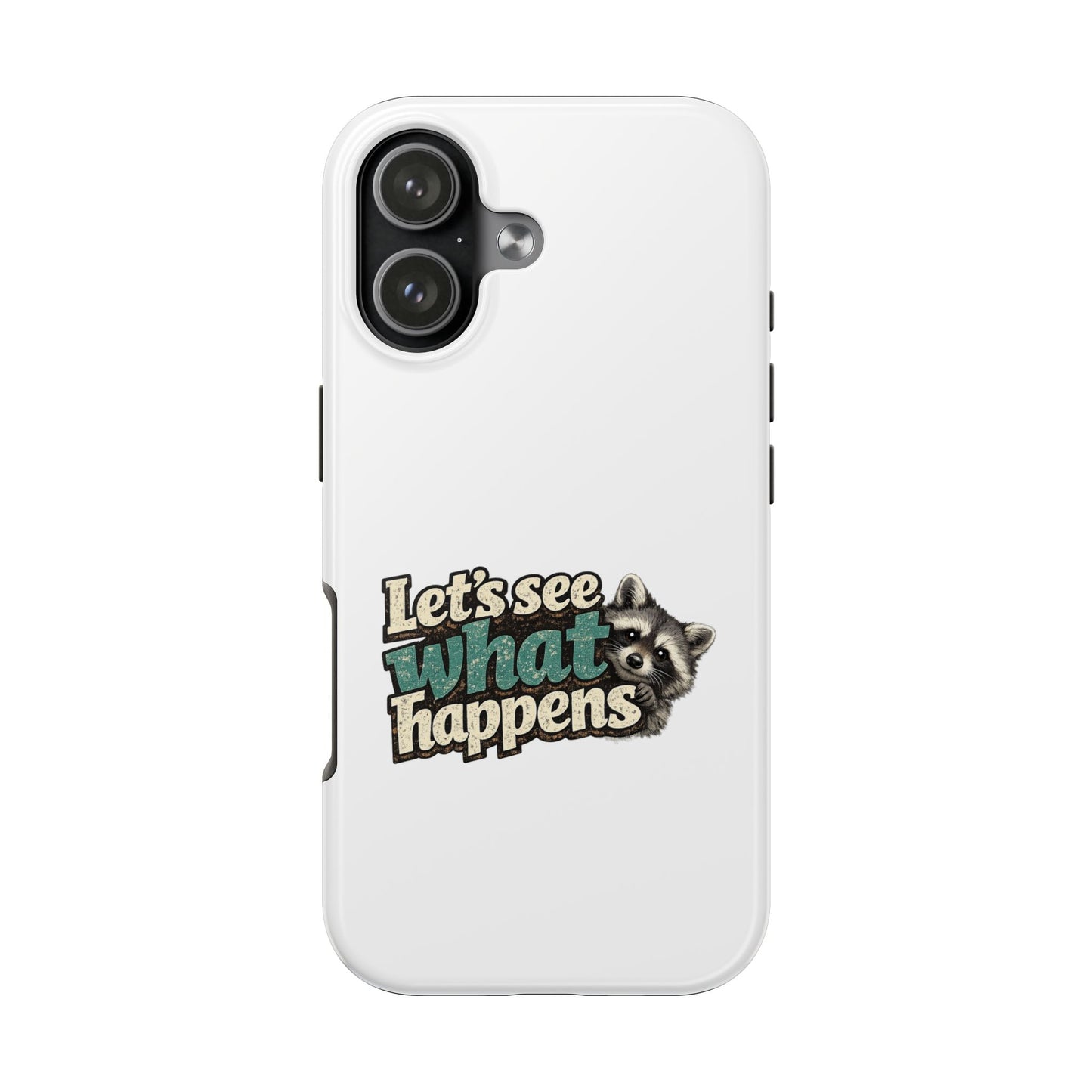 Peek & See Raccoon Phone Case — Tough & Cute Protective Phone Cover