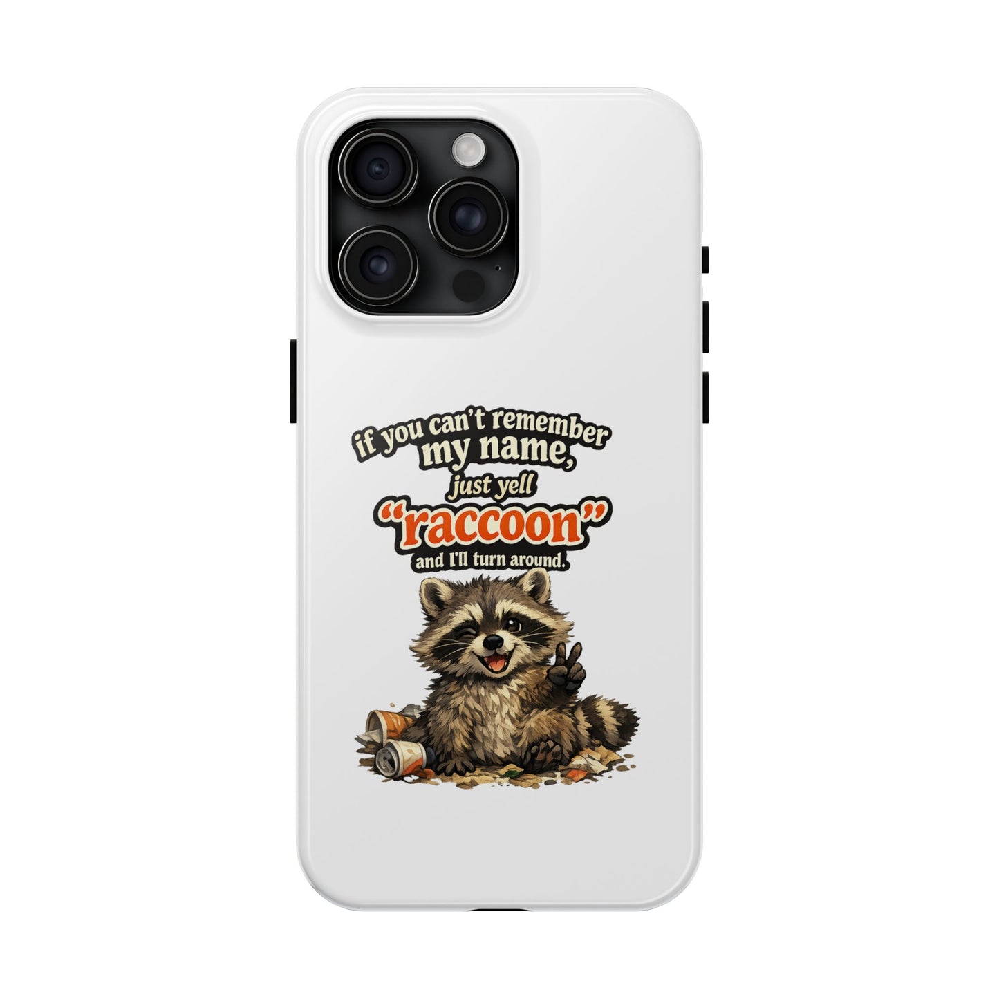 Yell Raccoon Phone Case — Tough & Cute Protective Phone Cover