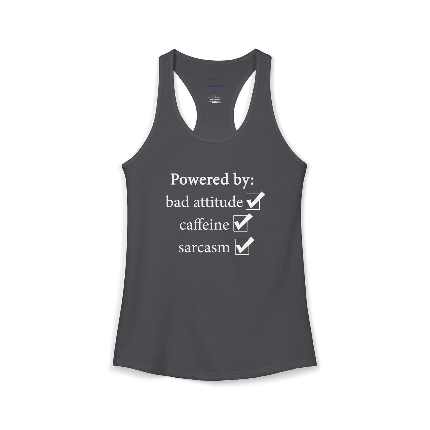 I'm Powered By Racerback Tank