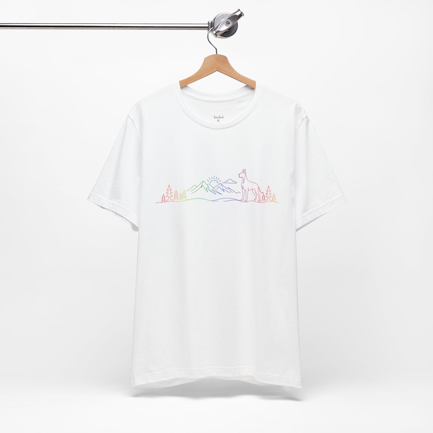 Cropped Great Dane Wild Lines T-Shirt