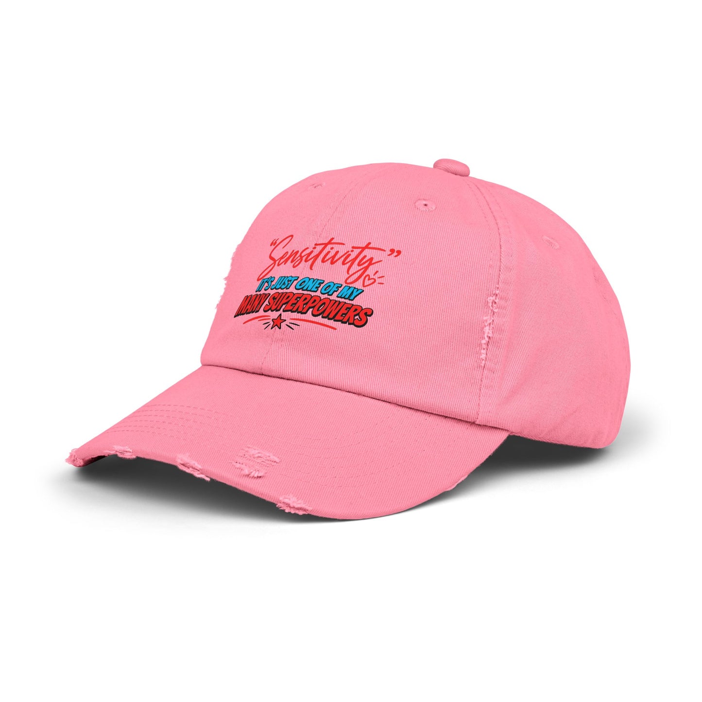 "Sensitivity" Distressed Cap —  Funny Truth Hat