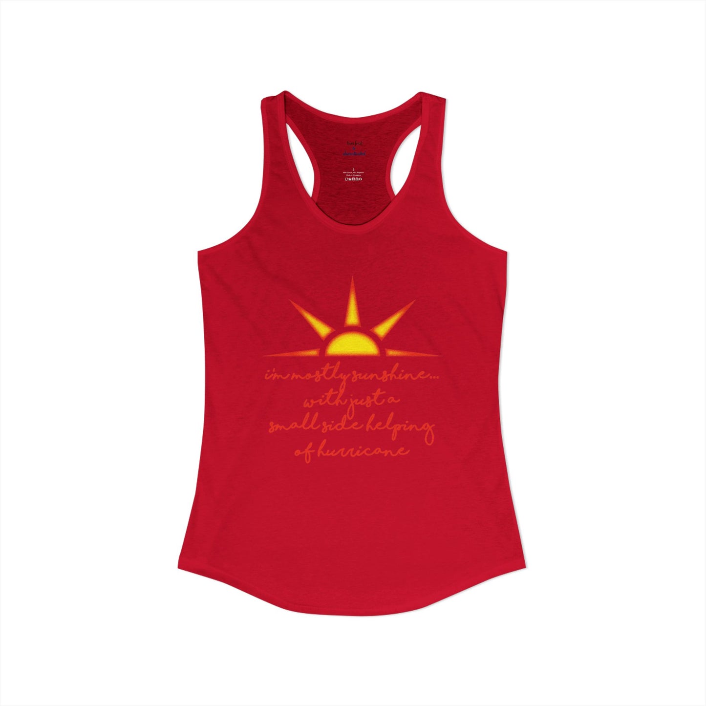 Sunshine and Hurricane Racerback Tank