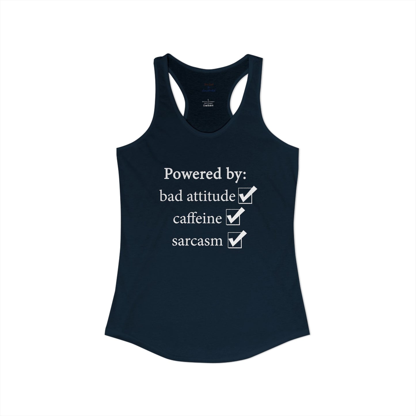 I'm Powered By Racerback Tank