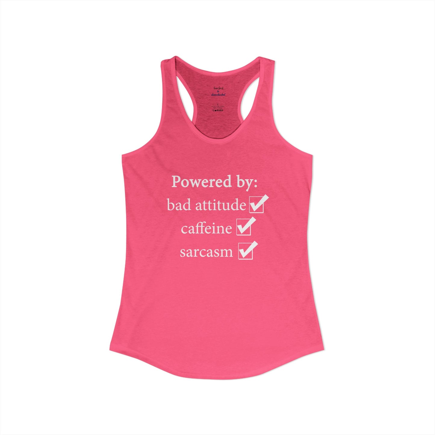 I'm Powered By Racerback Tank