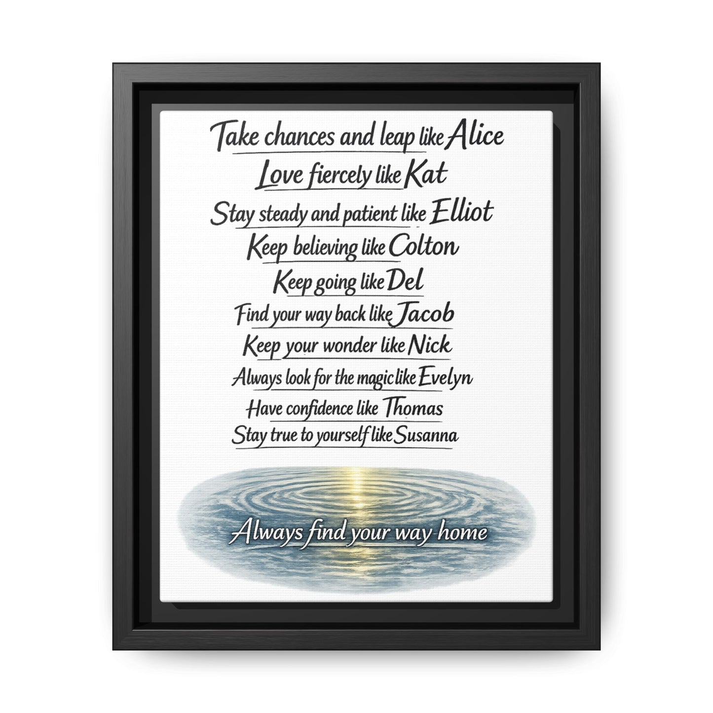 Find Your Way | Matte Canvas, Framed